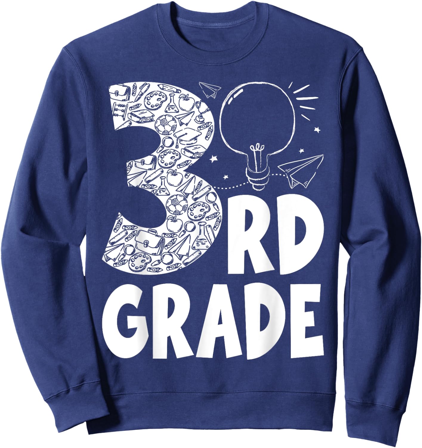 Going To 3rd Grade Teacher Squad and Third Grade Boys Girls Sweatshirt - Sweatshirt | Navy