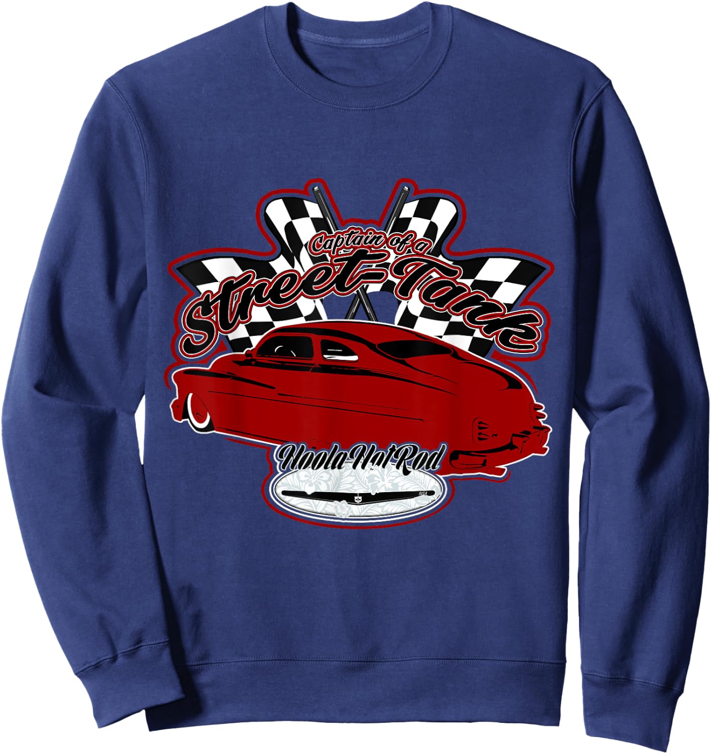 40s Leadsled,Lead Sled,top,chopped Mercury,Hot Rod,Clip Art Sweatshirt - Sweatshirt | Navy