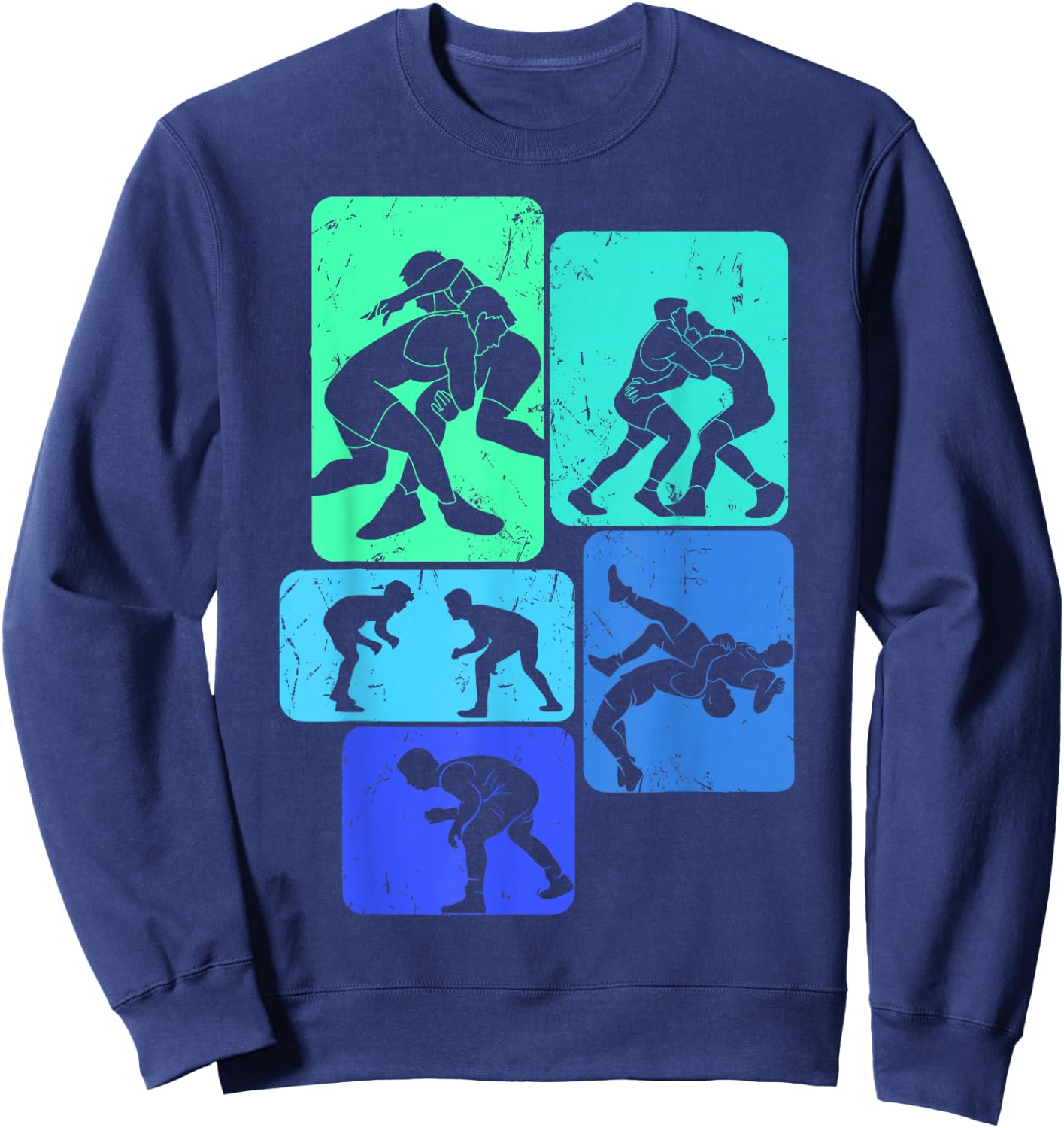 Wrestling Wrestling Child Man , Black, S Sweatshirt - Sweatshirt | Navy