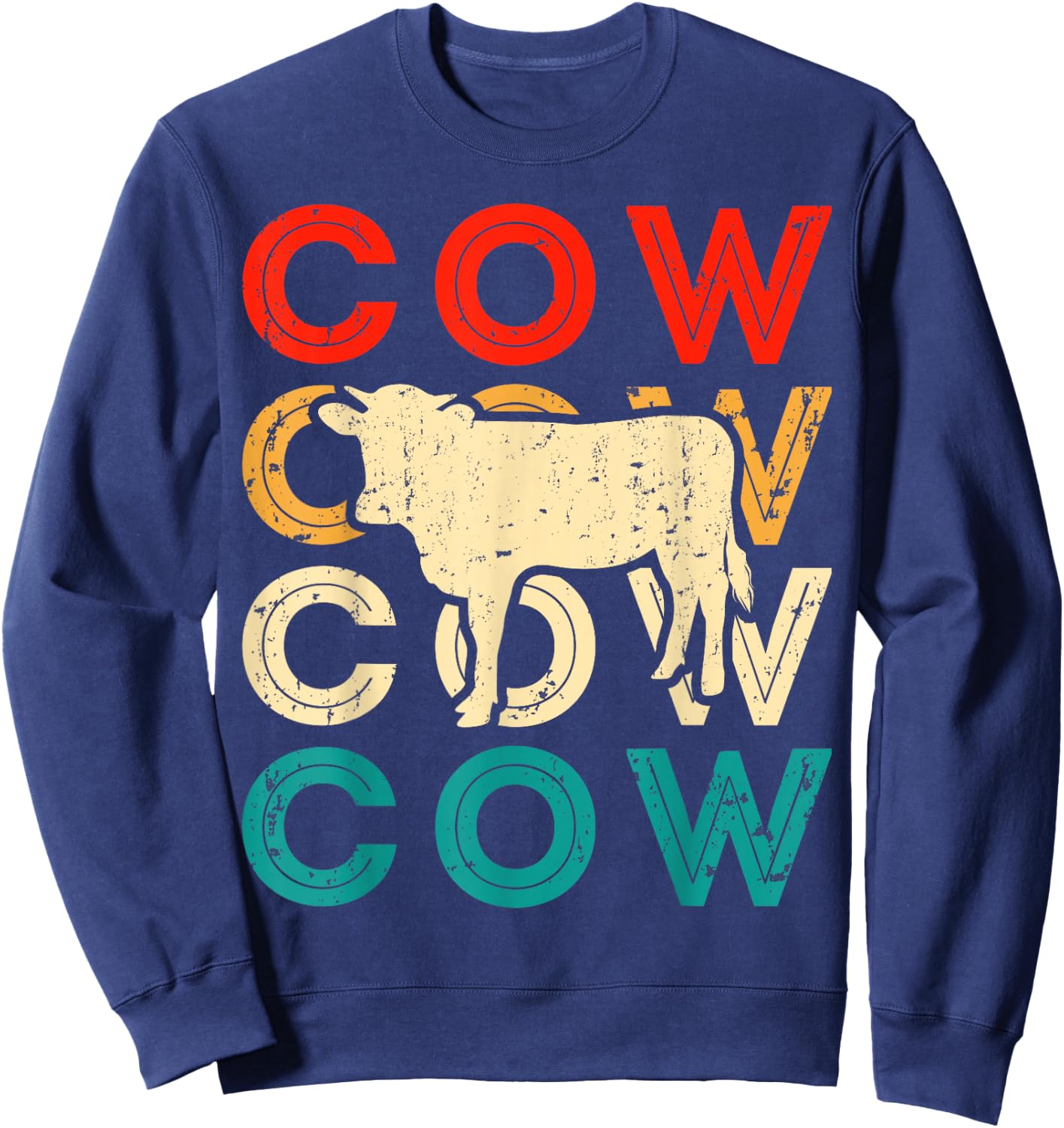 Cow Cow Cow Sweatshirt - Sweatshirt | Navy