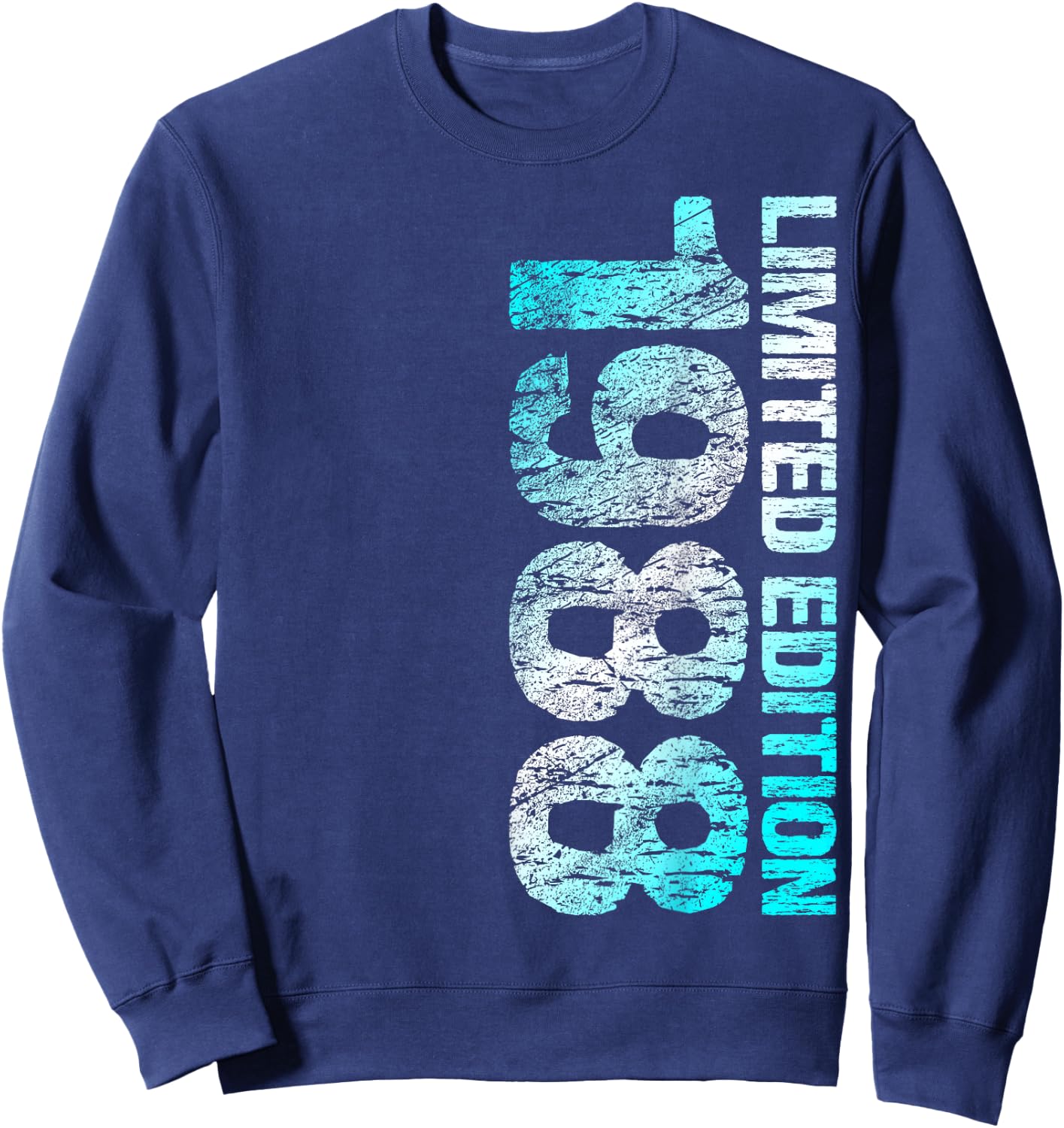 1988 Man Woman 35th Birthday Limited Edition 35 , black Sweatshirt - Sweatshirt | Navy