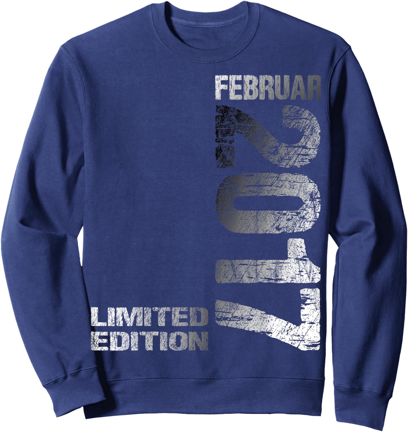 February 2017 Boy Girl 8th Birthday Limited Edition , black, S Sweatshirt - Sweatshirt | Navy