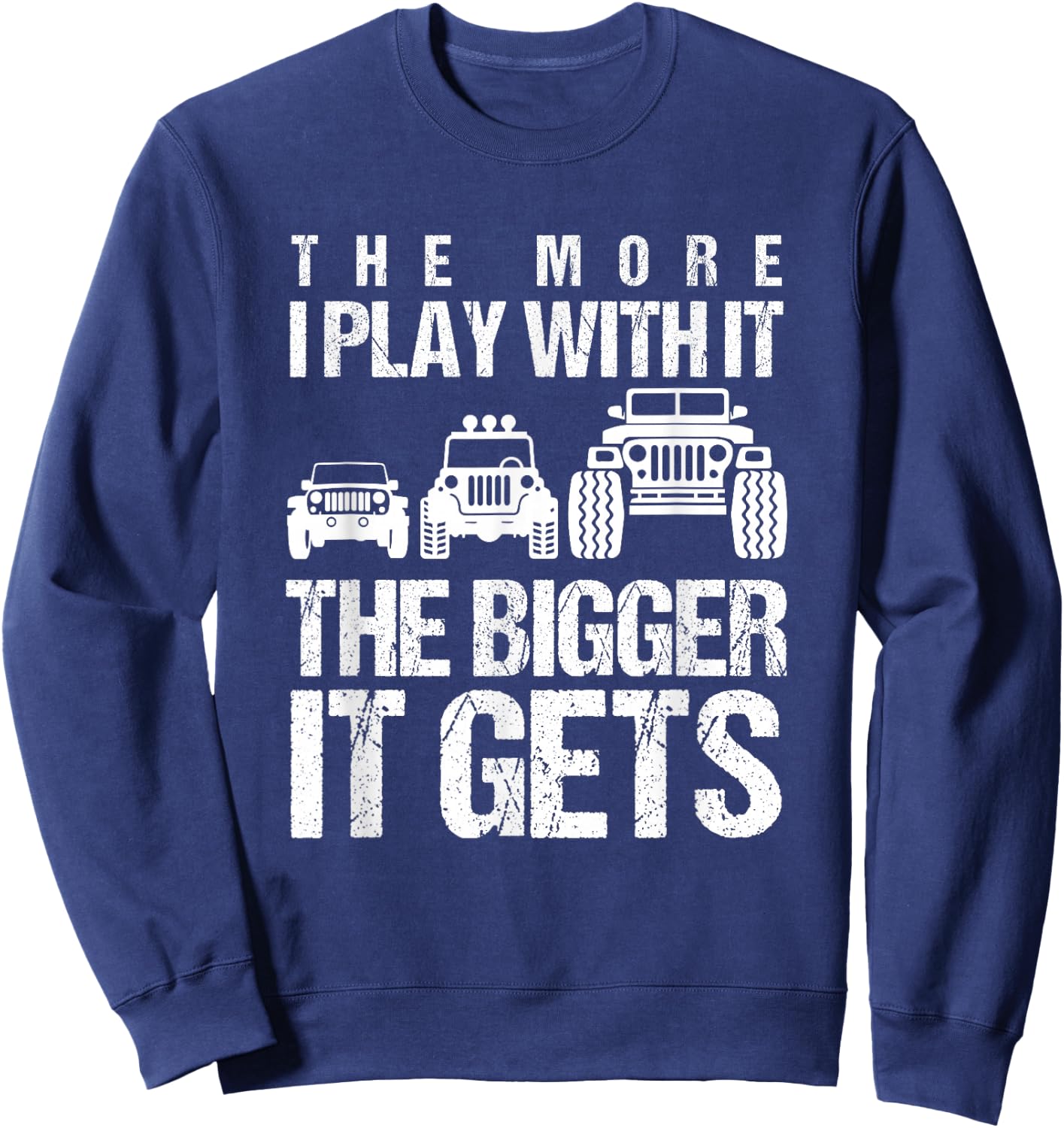 Funny Offroading Puns Off-Road Vehicle Car Collector Small Sweatshirt - Sweatshirt | Navy