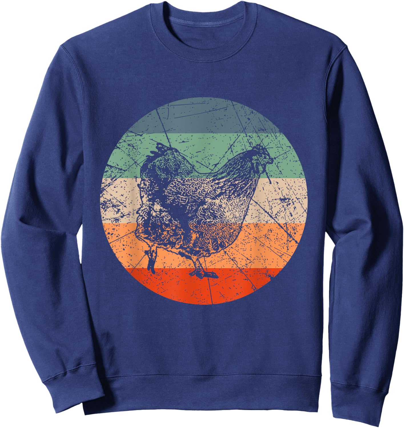 Retro Huhn-Silhouette – Farmer Vintage Orpington Sweatshirt - Sweatshirt | Navy