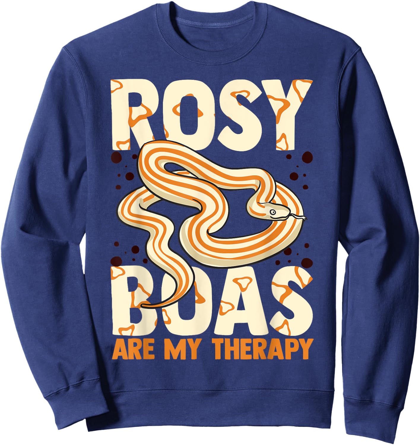 Rosy Boa Funny Desert Snake Animals Sweatshirt - Sweatshirt | Navy