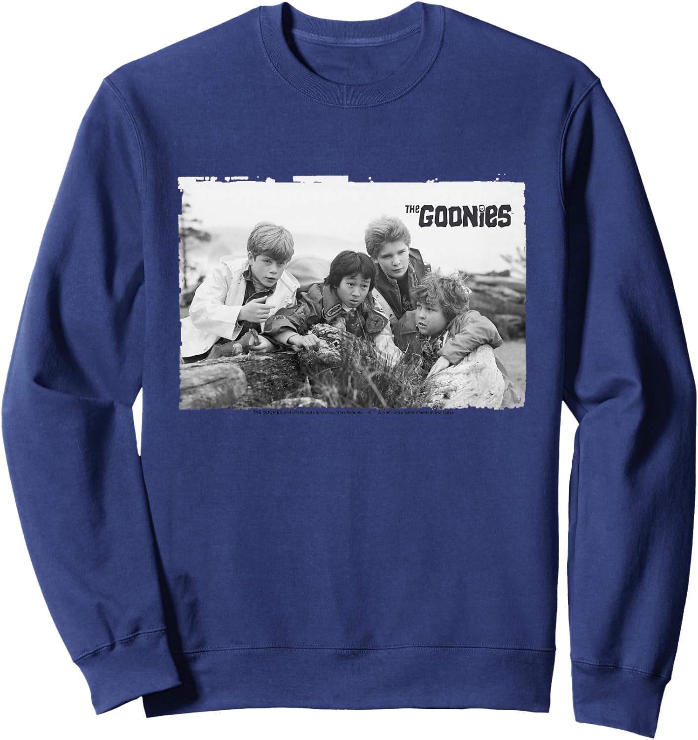 The Goonies Gang Mikey Data Mouth & Chunk Kids Sweatshirt - Sweatshirt | Navy