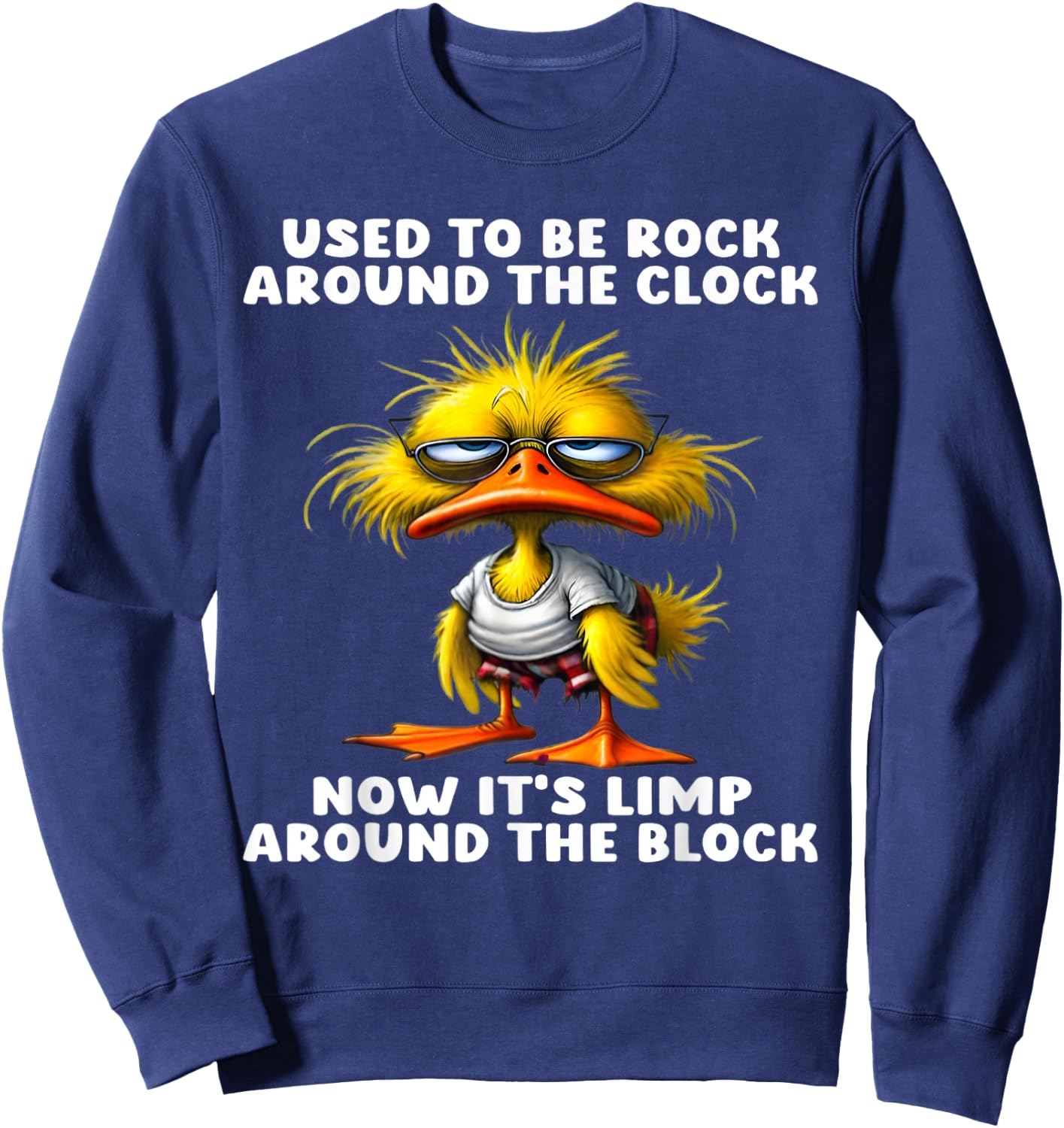 It used to be rocky around the clock, now it's limp Sweatshirt - Sweatshirt | Navy