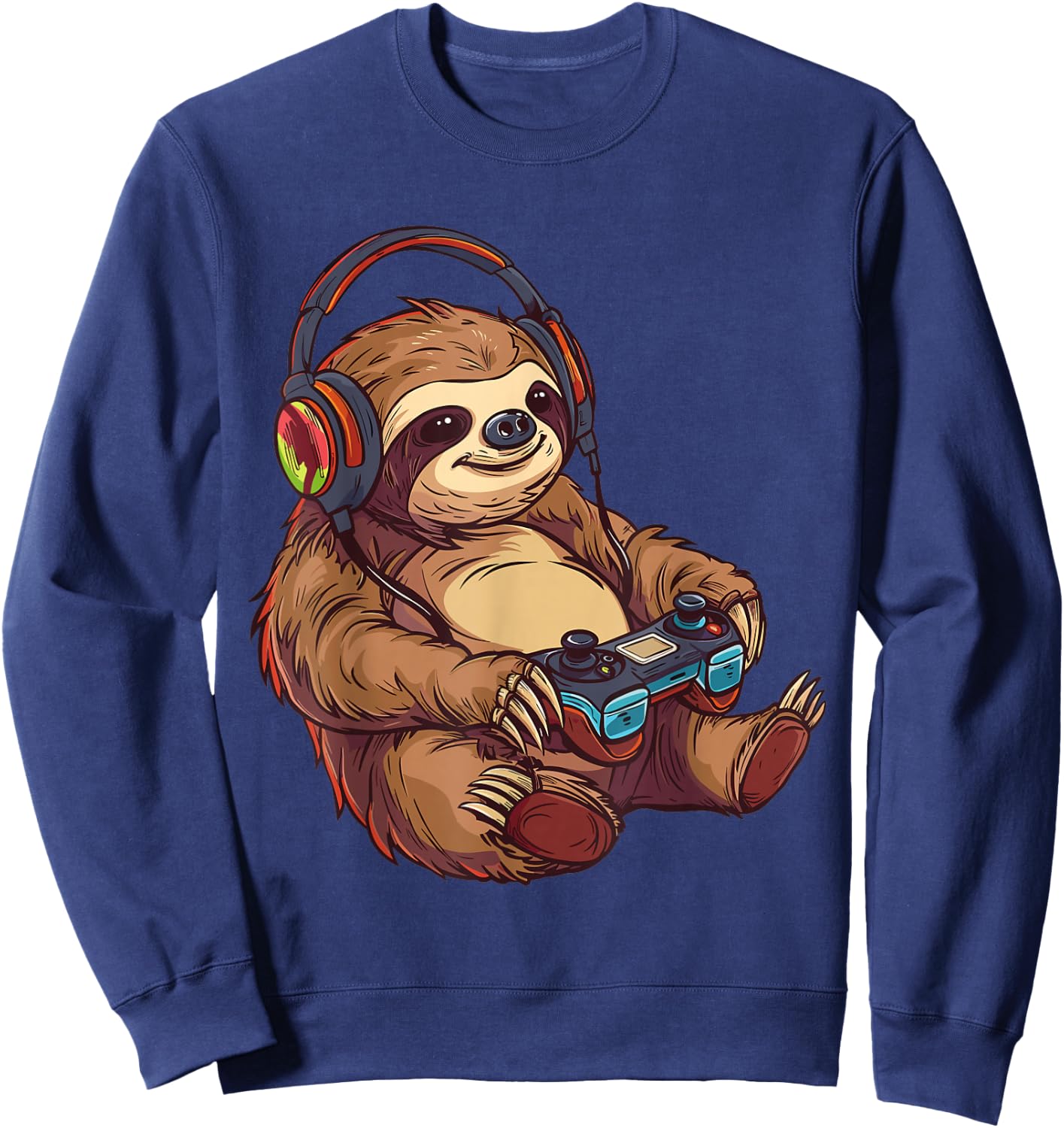 Sloth gaming Sweatshirt - Sweatshirt | Navy
