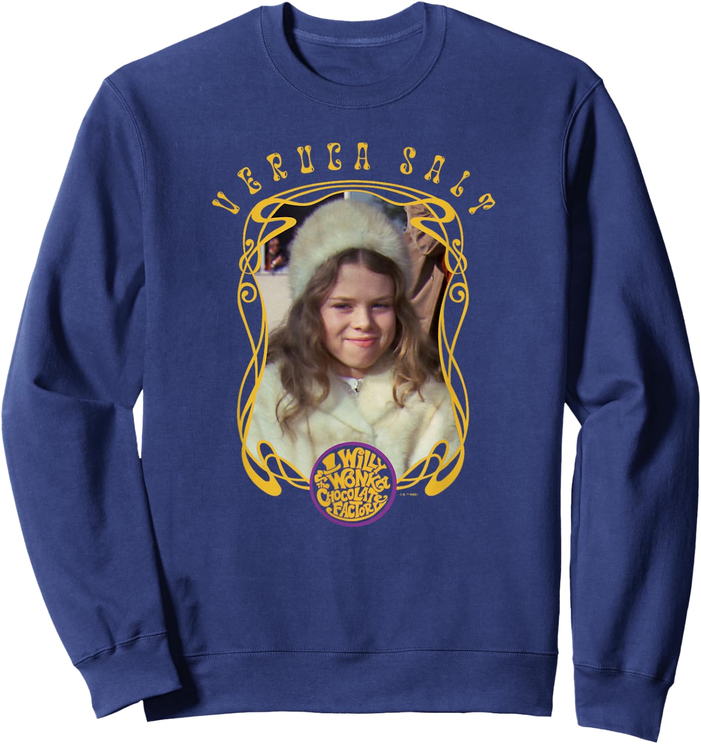 Willy Wonka And The Chocolate Factory Veruca Salt Frame Sweatshirt - Sweatshirt | Navy