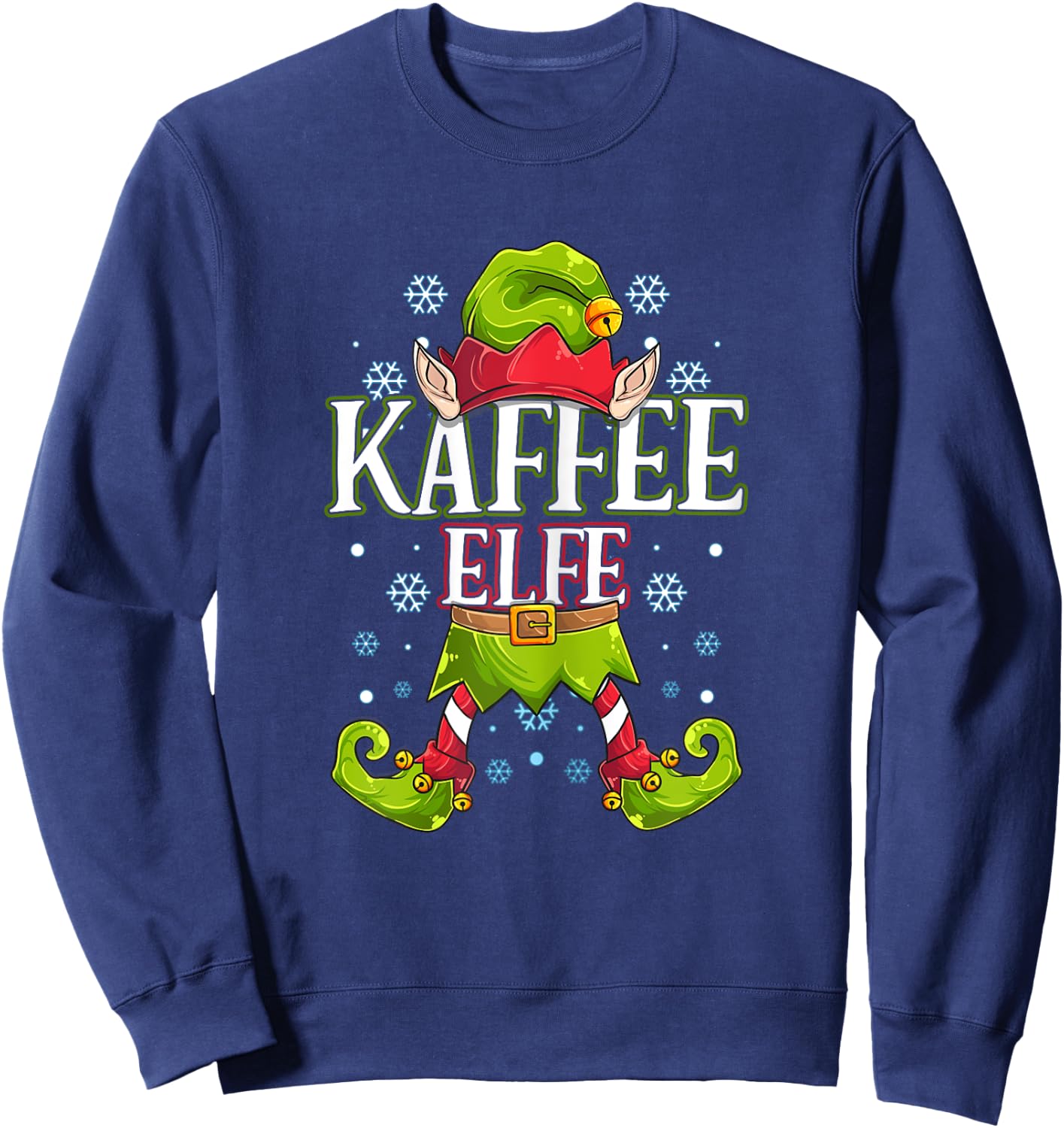 Kaffeelfe Weihnachtsoutfit Weihnachten Familie Outfit Sweatshirt - Sweatshirt | Navy