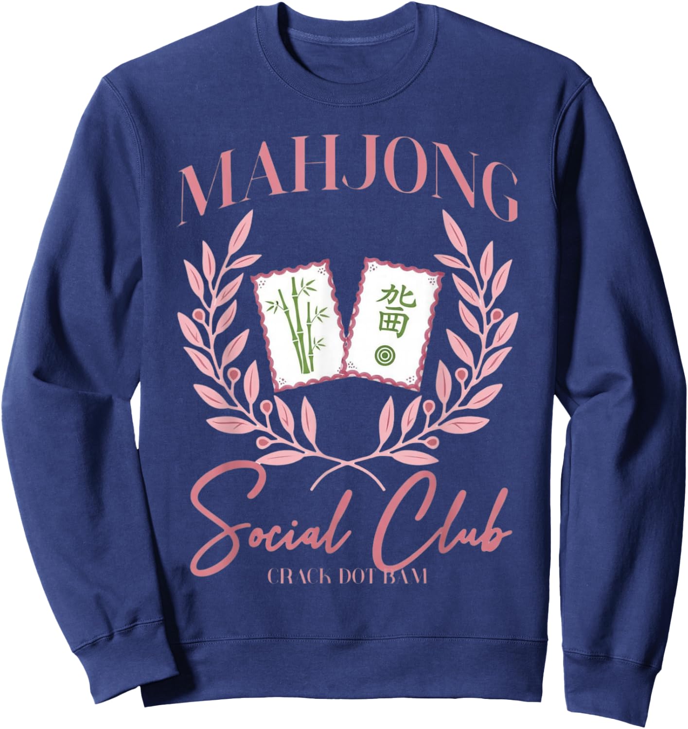 Crack dot bam Mahjong Sweatshirt - Sweatshirt | Navy