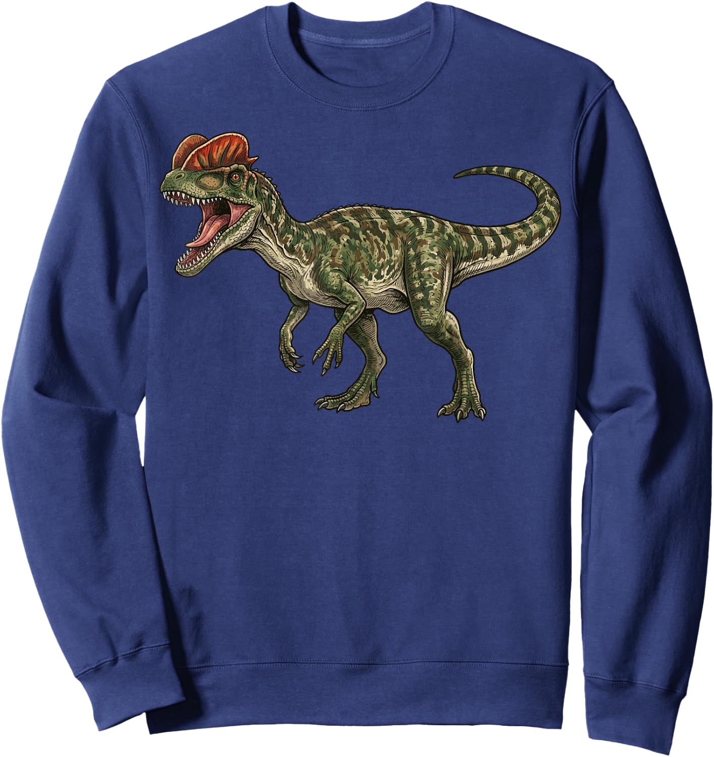 Dilophosaurus Illustration Sweatshirt - Sweatshirt | Navy