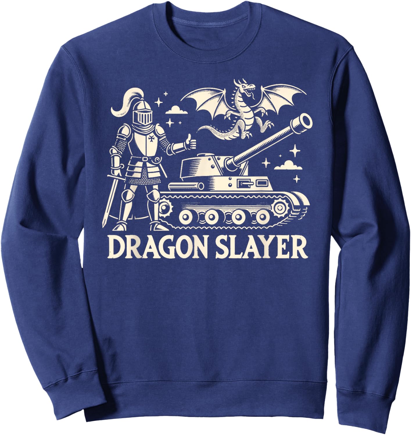 Dragon Slayer Knight Ren Faire LARP, Renaissance Festival Sweatshirt - Sweatshirt | Navy