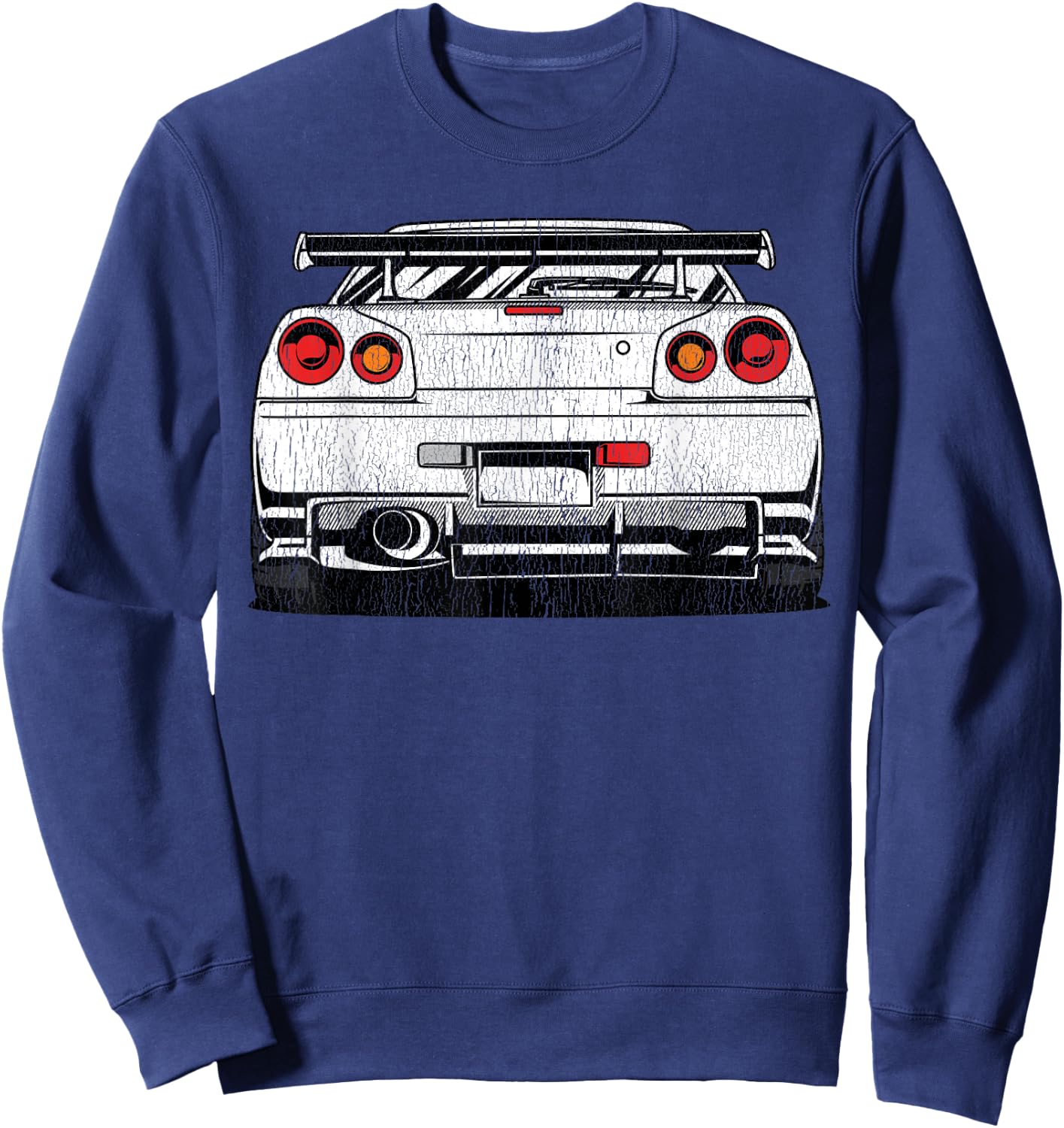 Street Racing Automotive JDM Import Tuner Drift Car Sweatshirt - Sweatshirt | Navy