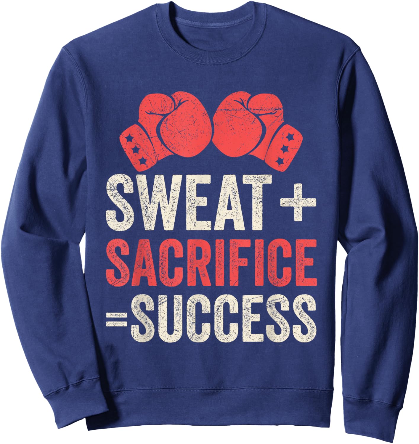 Sweat and Sacrifice makes Success Muay Thai Sweatshirt - Sweatshirt | Navy