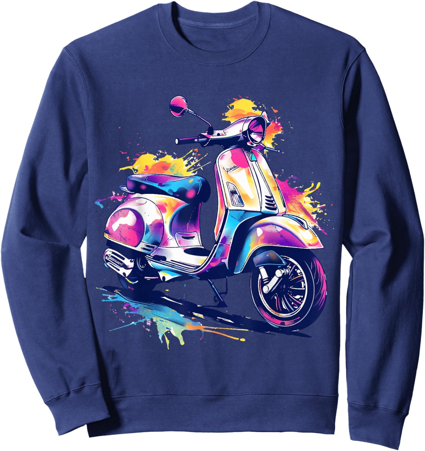 Scooter Moped Scooter Scooter Gift , black Sweatshirt - Sweatshirt | Navy