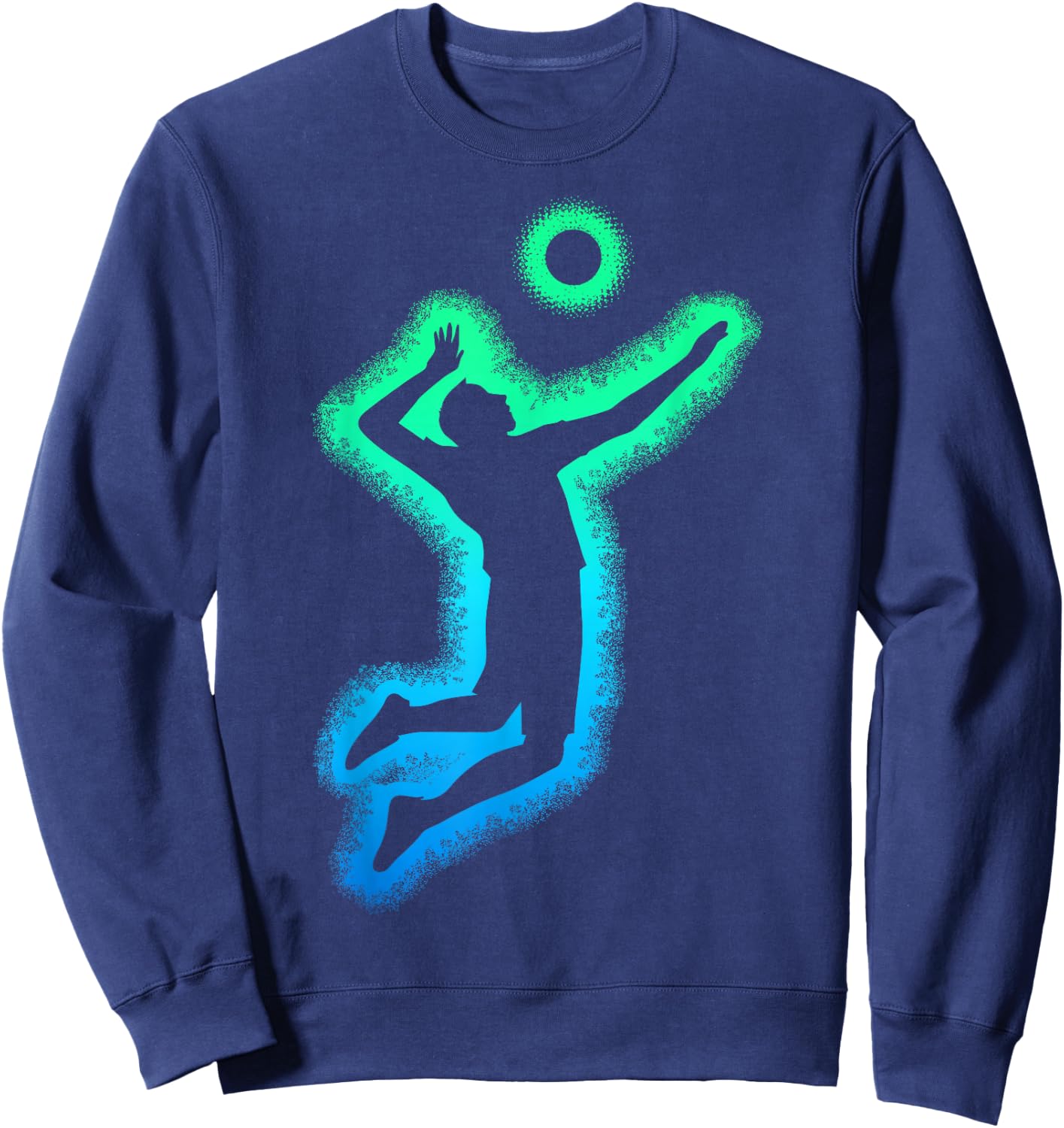 Volleyball Volleyball Kids Man , Black, S Sweatshirt - Sweatshirt | Navy