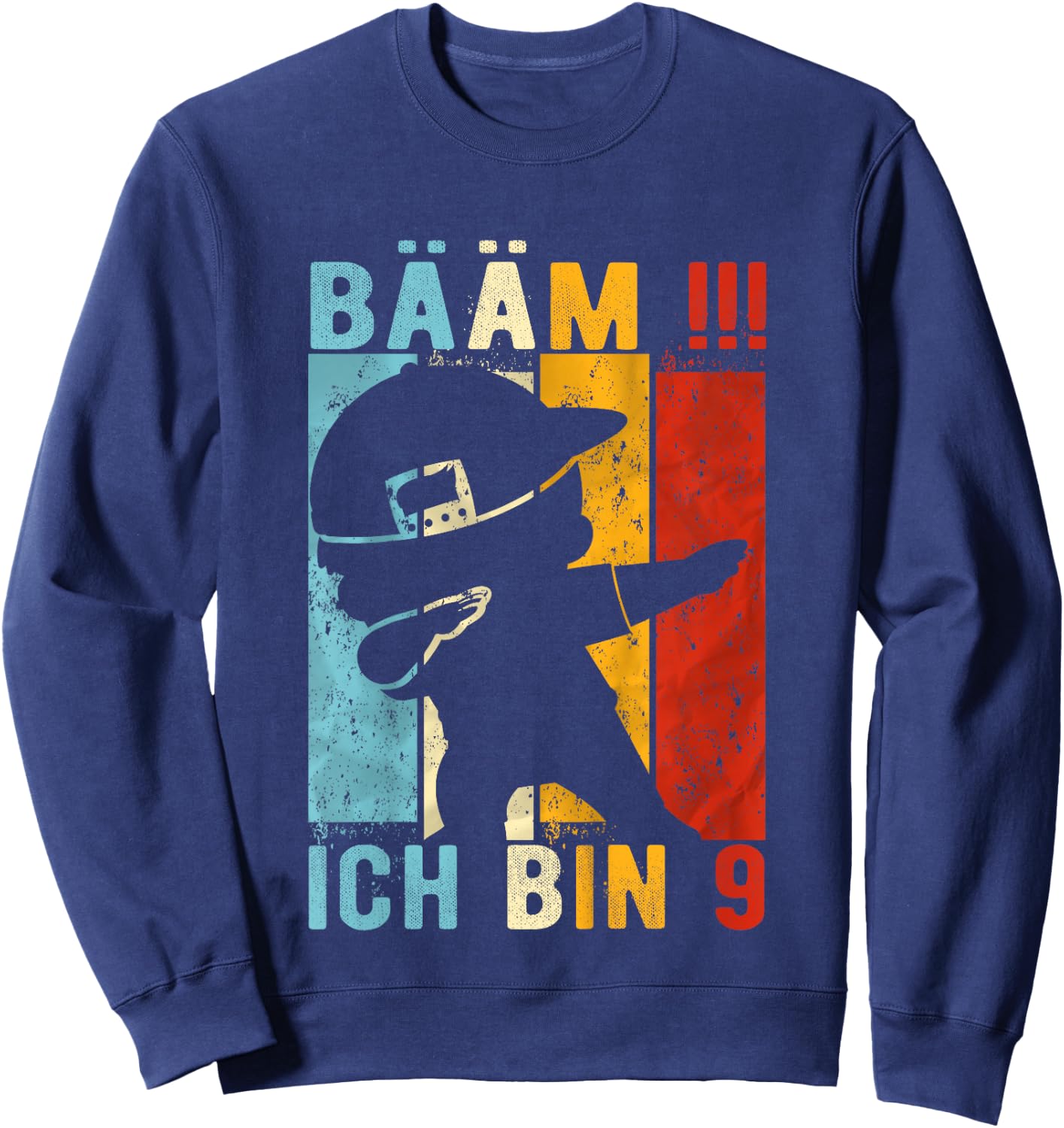 Children's Dabbing Birthday 9 Years Boy Gift 9 Boys , black Sweatshirt - Sweatshirt | Navy