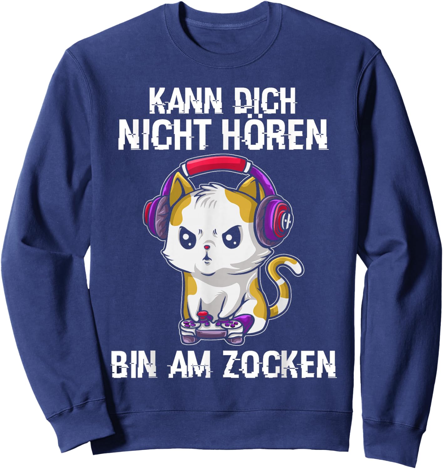 Gaming Geschenk Zocken Gaming Controller Zocker Lustig Herren RPG Schwarz S EU Klein Sweatshirt - Sweatshirt | Navy