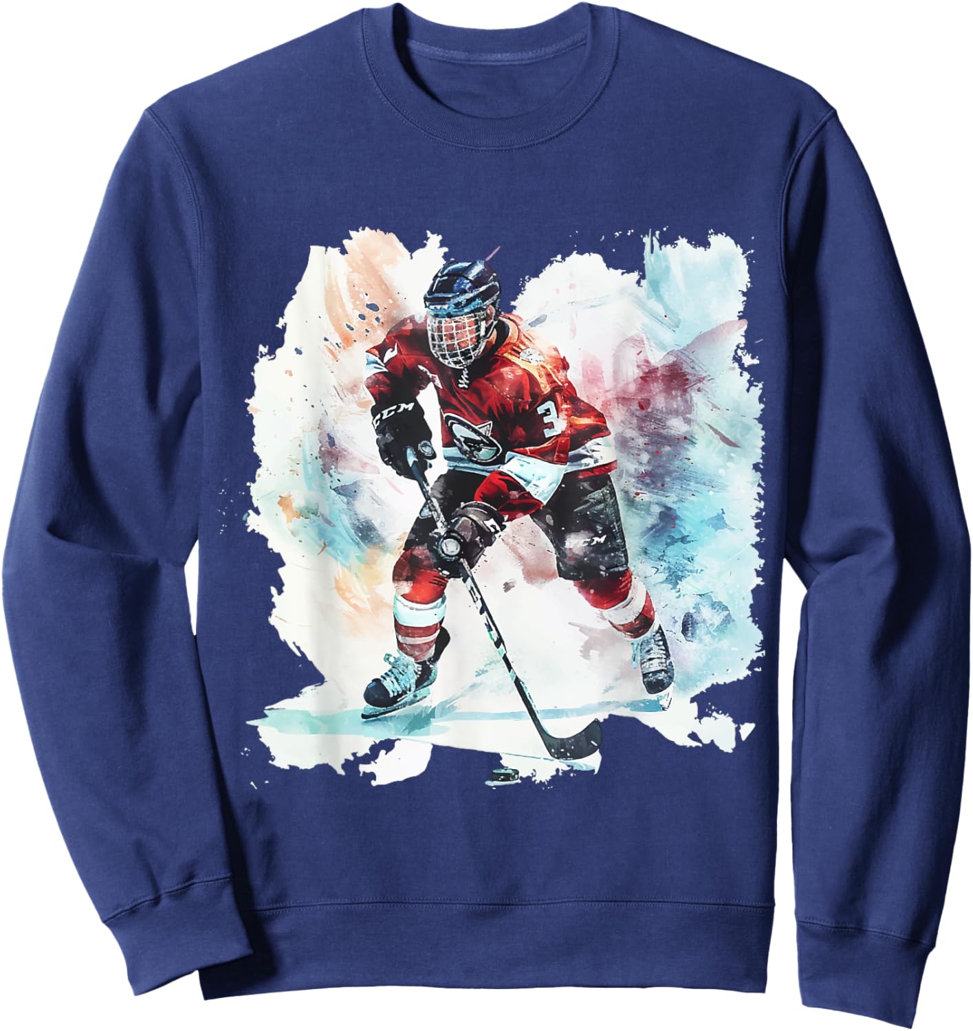 Ice Hockey Player - Gift Ice Hockey Player , Black, S Sweatshirt - Sweatshirt | Navy