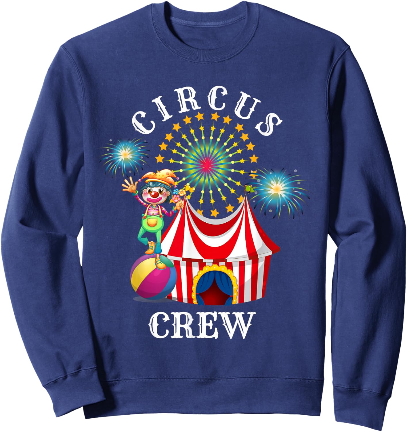 Circus Crew Funny Circus Staff Costume Circus Theme Party , black Sweatshirt - Sweatshirt | Navy