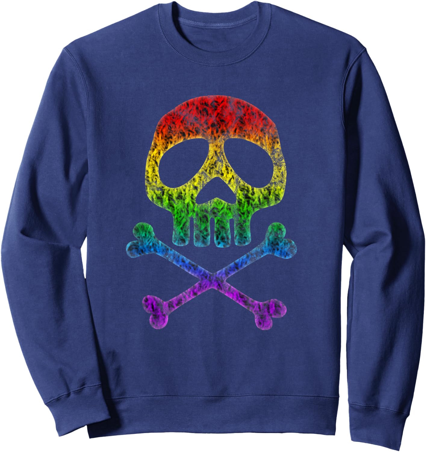 Skull Space Pirate Captain Crossbones Halloween Party Sweatshirt - Sweatshirt | Navy