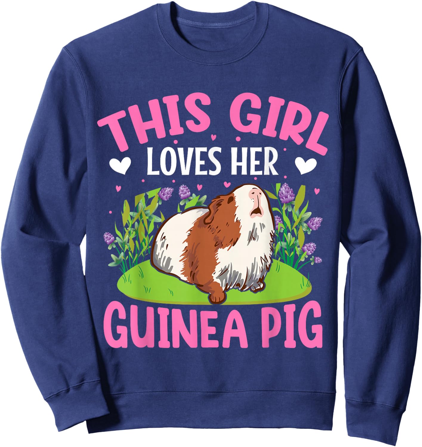This Girl Loves Her Guinea Pig Sweatshirt - Sweatshirt | Navy