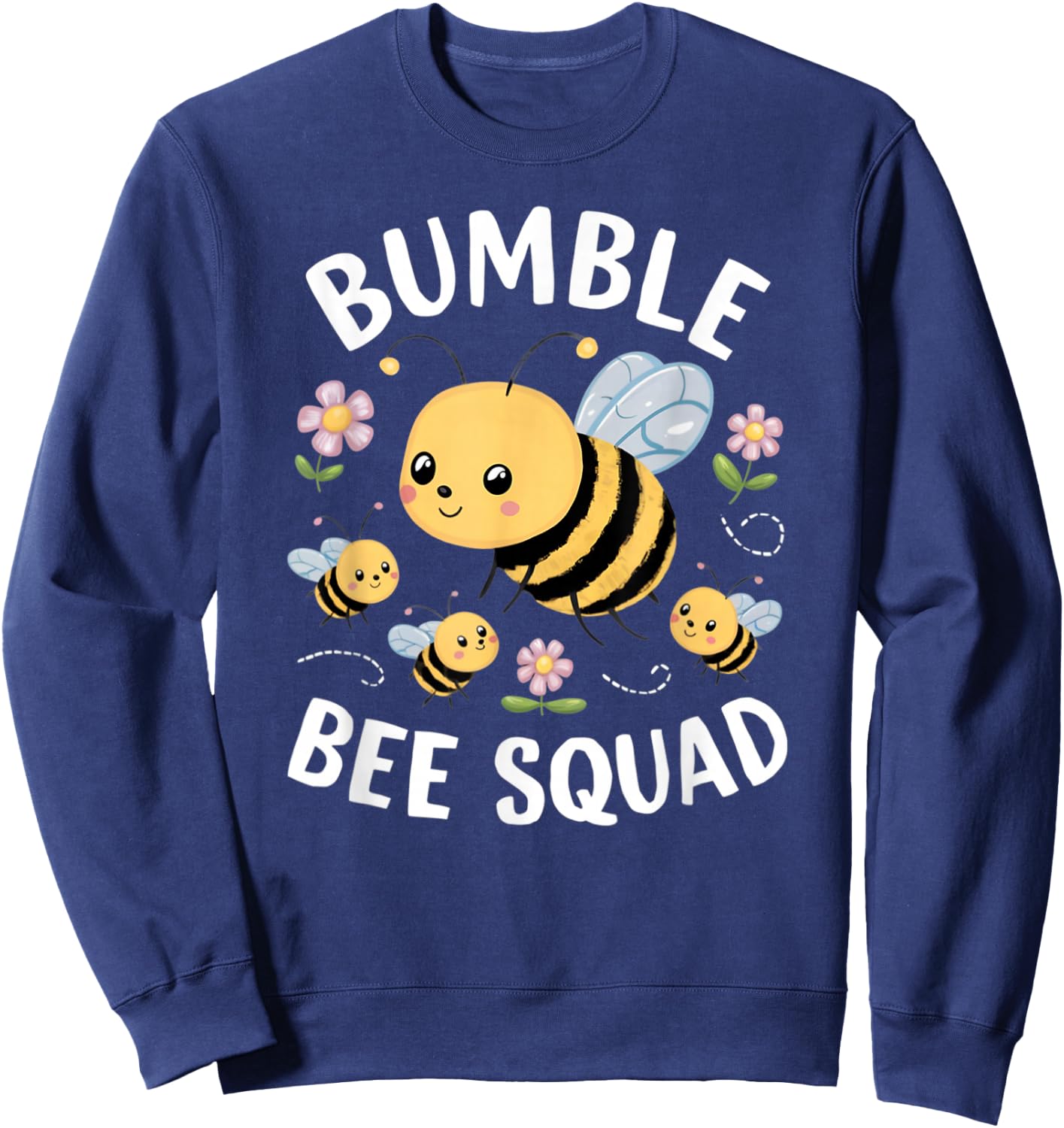 Bumble Bee Squad Bumblebee Teacher Team Group Sweatshirt - Sweatshirt | Navy