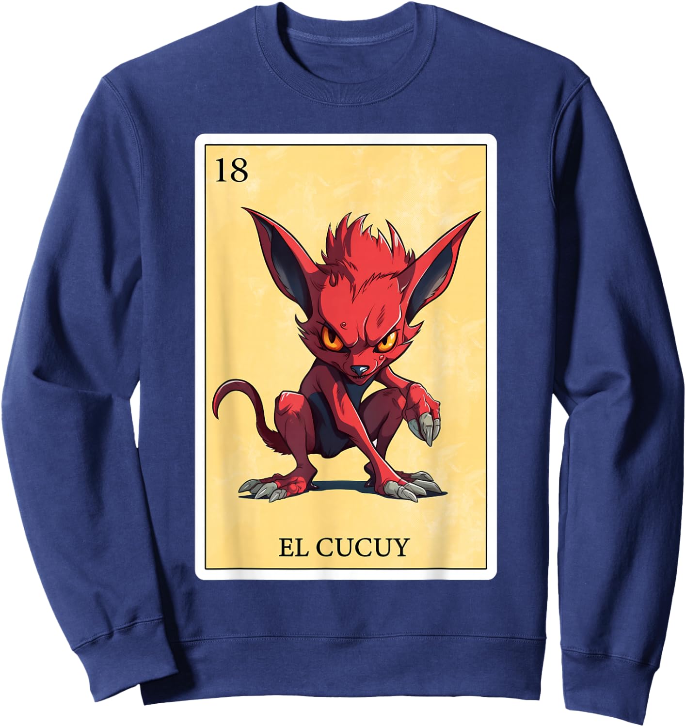 Funny Spanish-Mexican Bingo Gifts - El Cucuy Sweatshirt - Sweatshirt | Navy