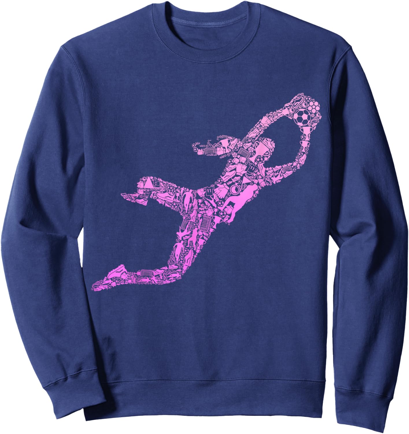 Fußball Torwart Torhüter Mädchen Fußballerin Frauen Damen Sweatshirt - Sweatshirt | Navy