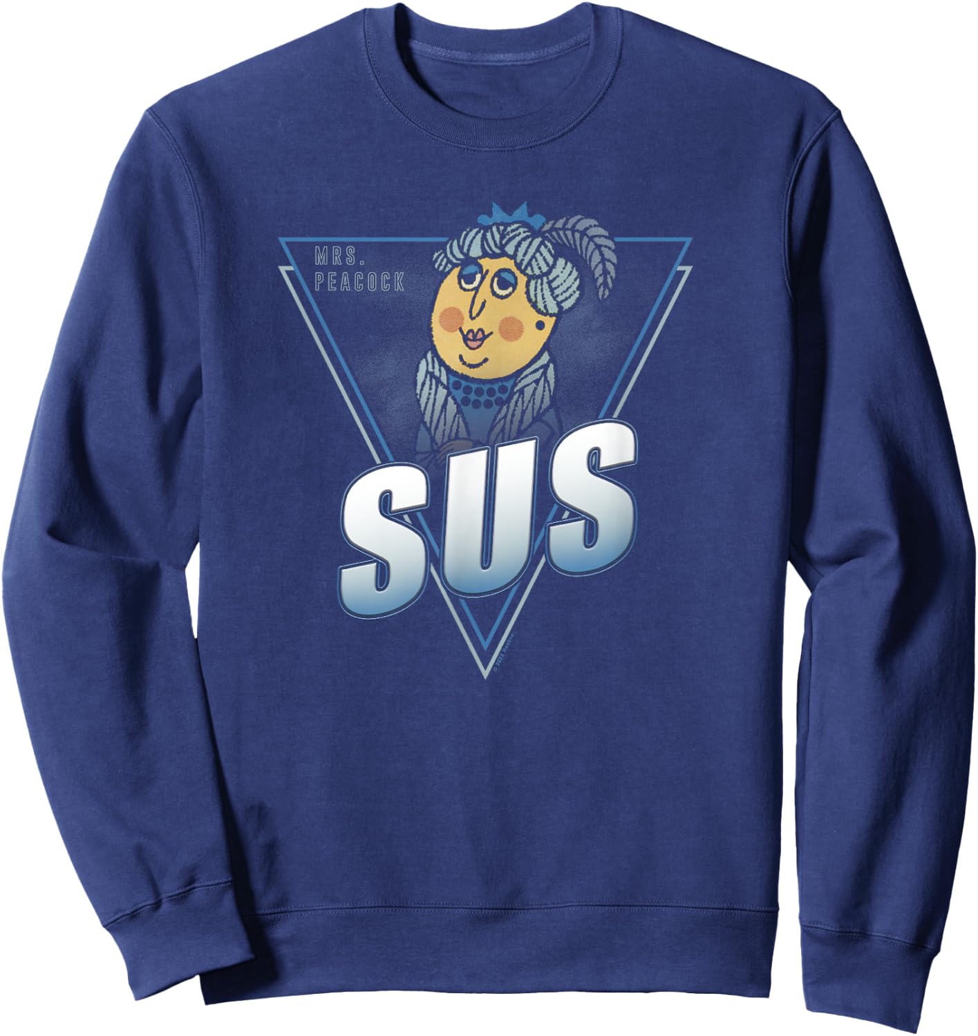Clue Mrs. Peacock SUS Poster Sweatshirt - Sweatshirt | Navy