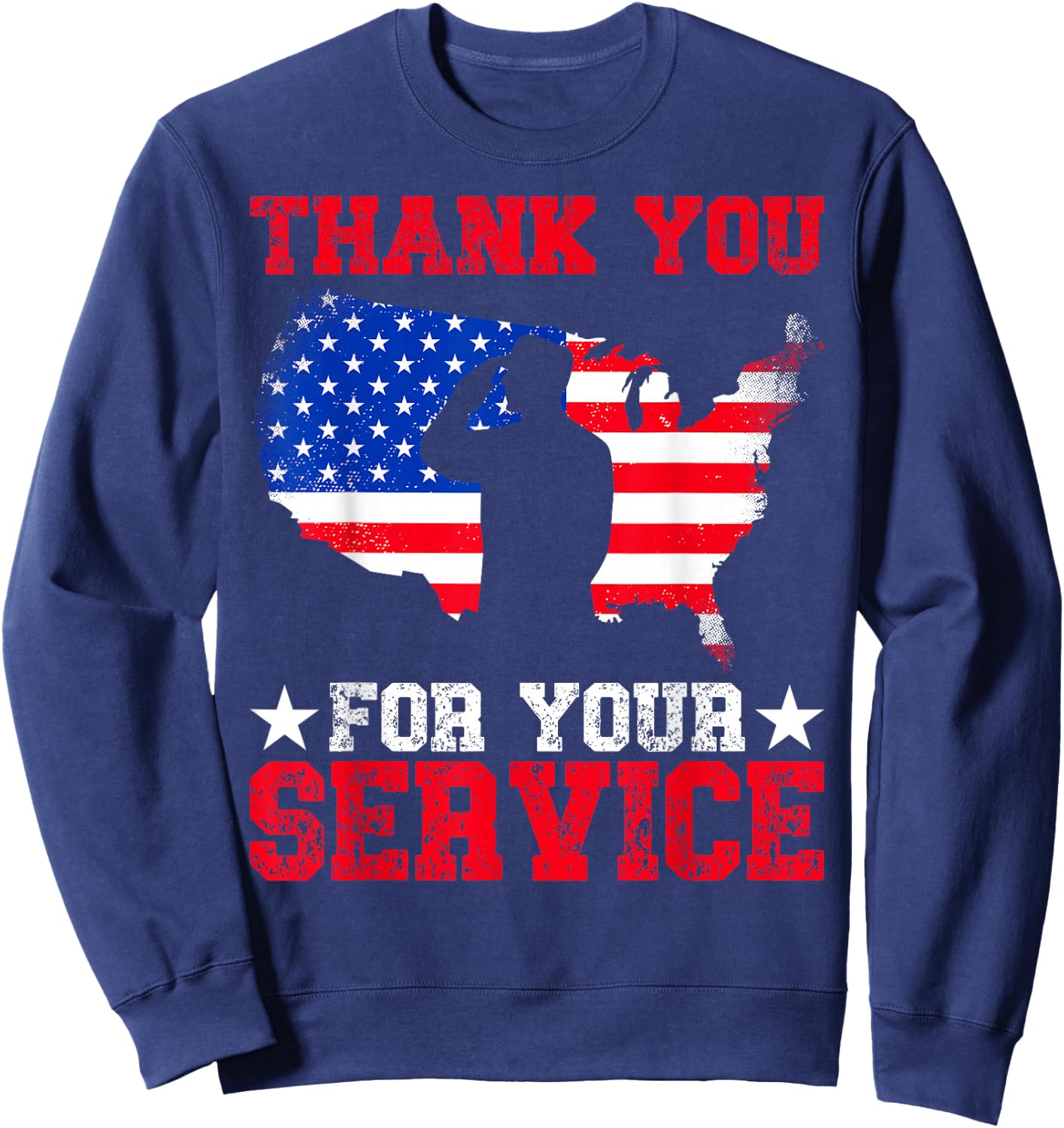 Thank You for Your Service Sweatshirt - Sweatshirt | Navy