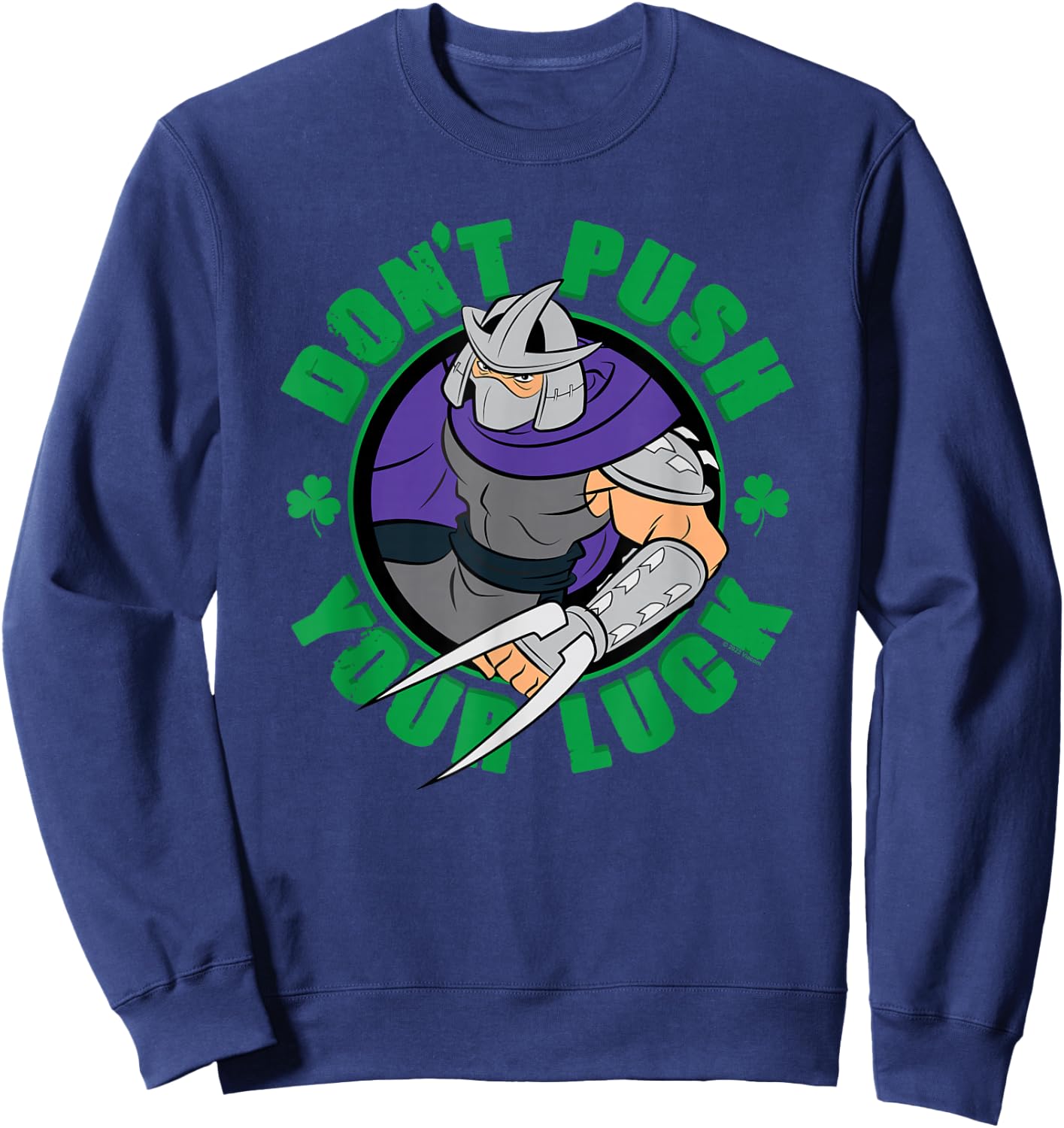 Teenage Mutant Ninja Turtles St. Patrick's Day Shredder Luck Sweatshirt - Sweatshirt | Navy