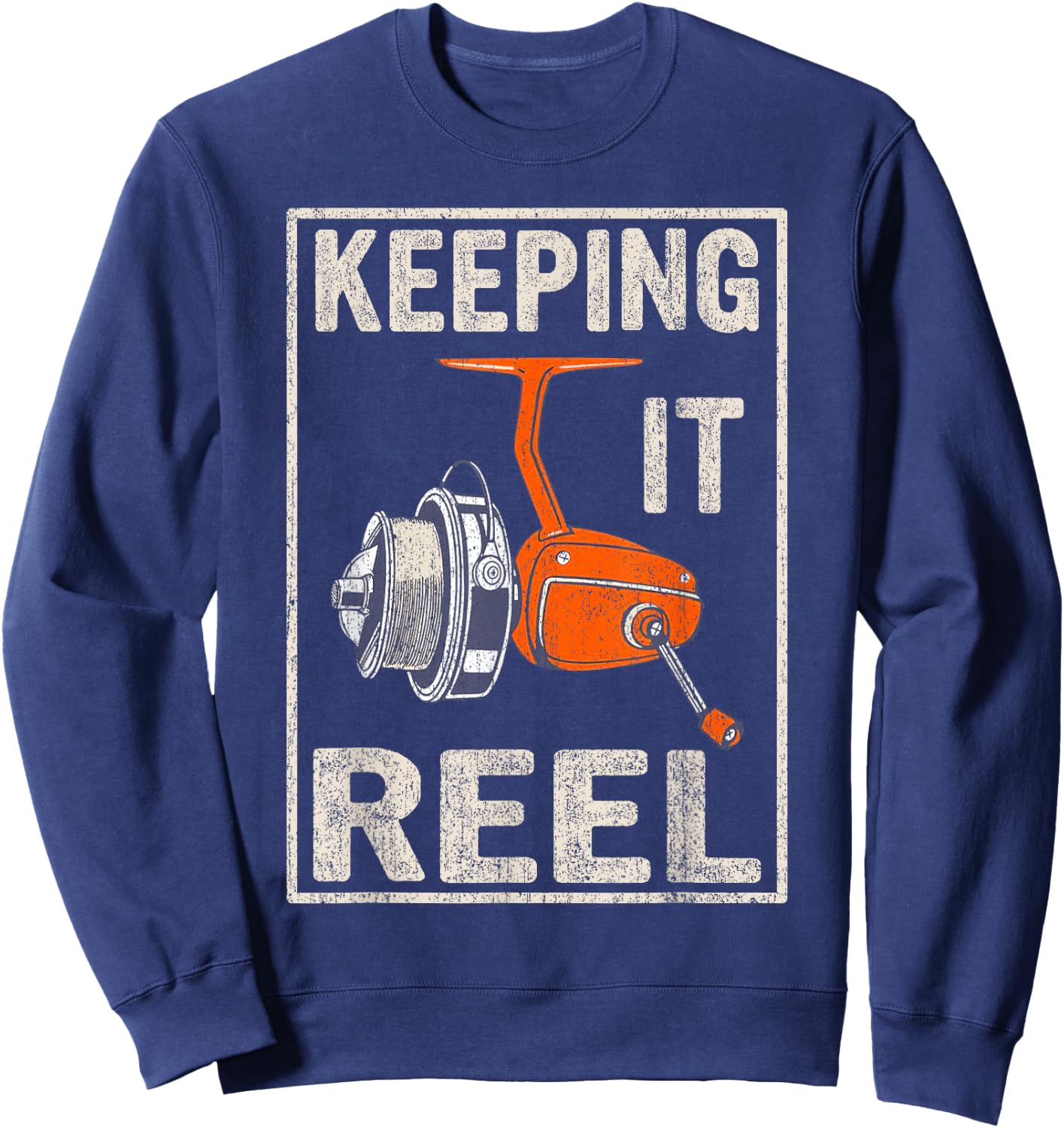 Keeping It Reel - Fishing Sweatshirt - Sweatshirt | Navy