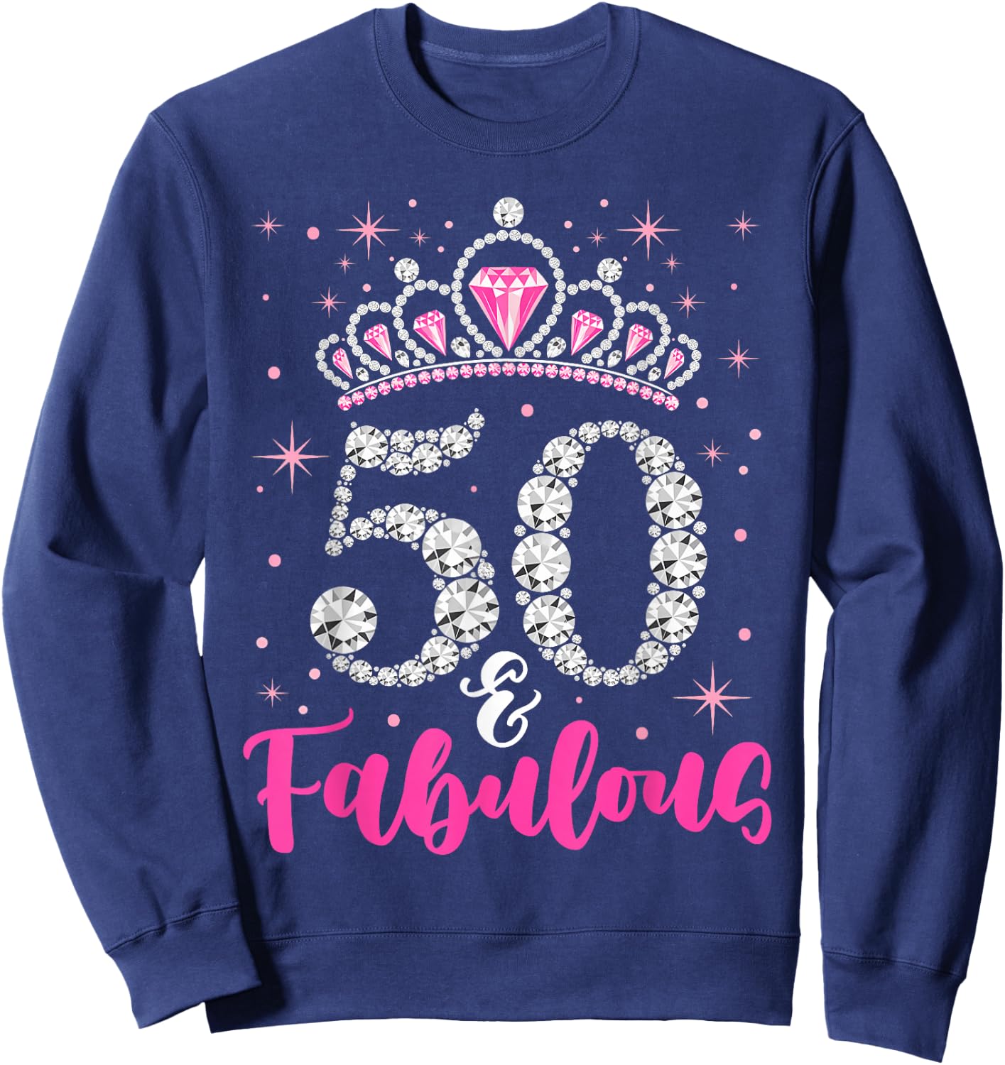 50 And Fabulous 1969 50Th Birthday Sweatshirt - Sweatshirt | Navy