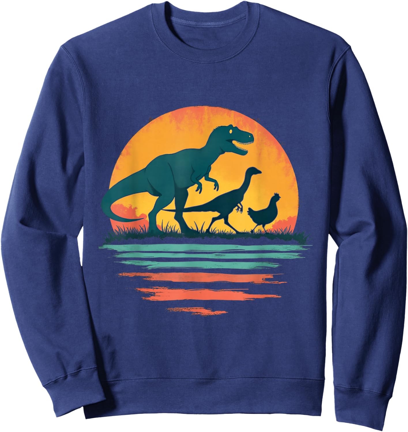 Dinosaur Evolution Sweatshirt - Sweatshirt | Navy