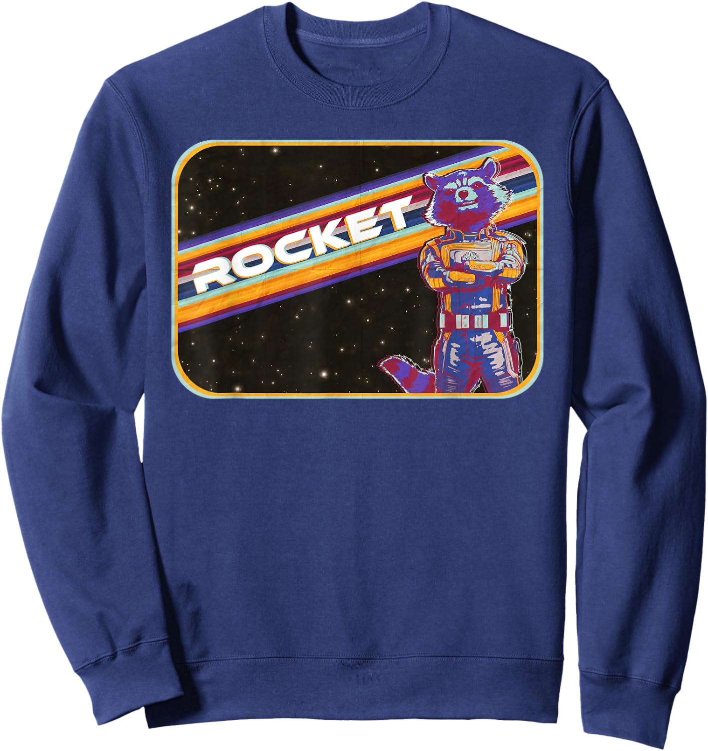 Guardians Of The Galaxy Rocket , black Sweatshirt - Sweatshirt | Navy