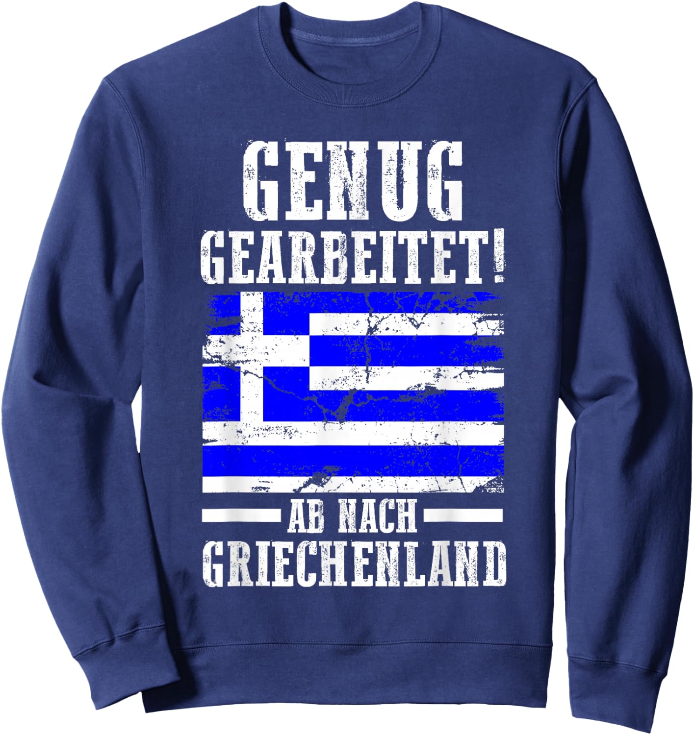 Holiday Greek Greece , black, s Sweatshirt - Sweatshirt | Navy