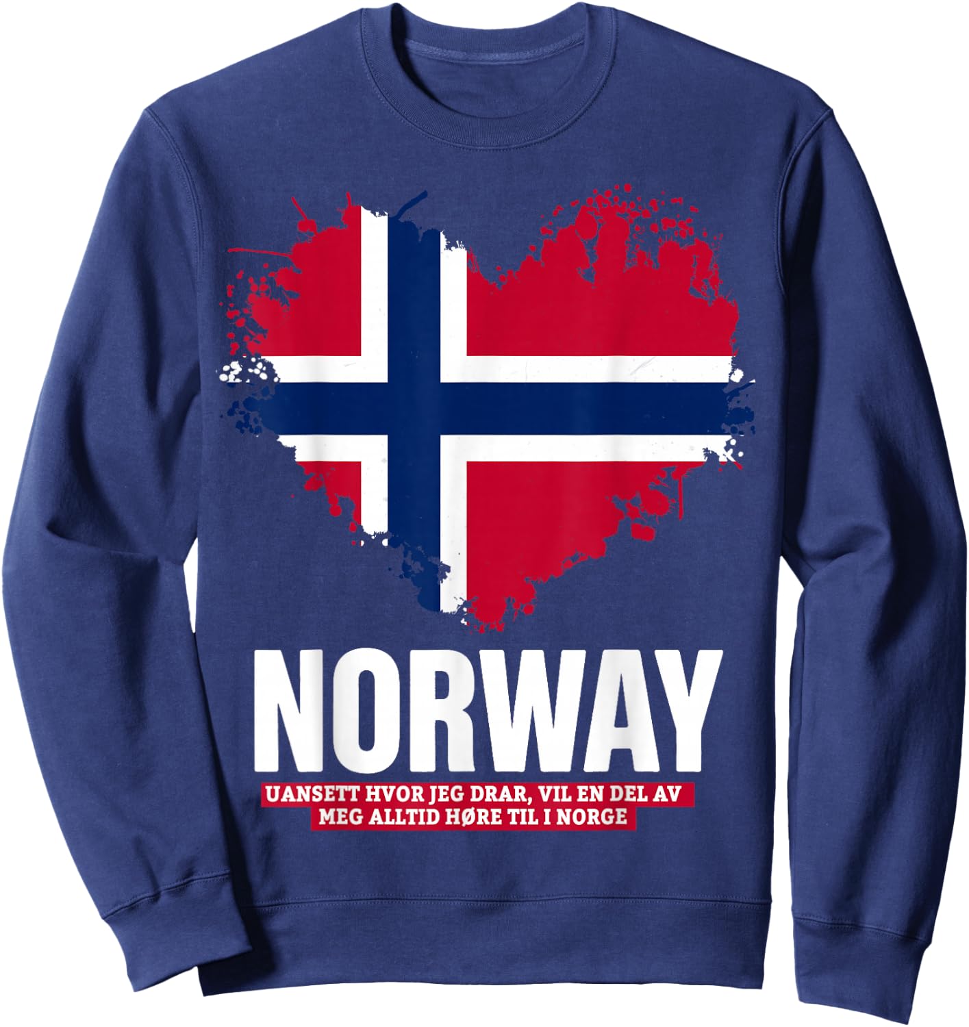 Norway Flag Outfit Idea for Kids & Norge Norwegian Roots Sweatshirt - Sweatshirt | Navy