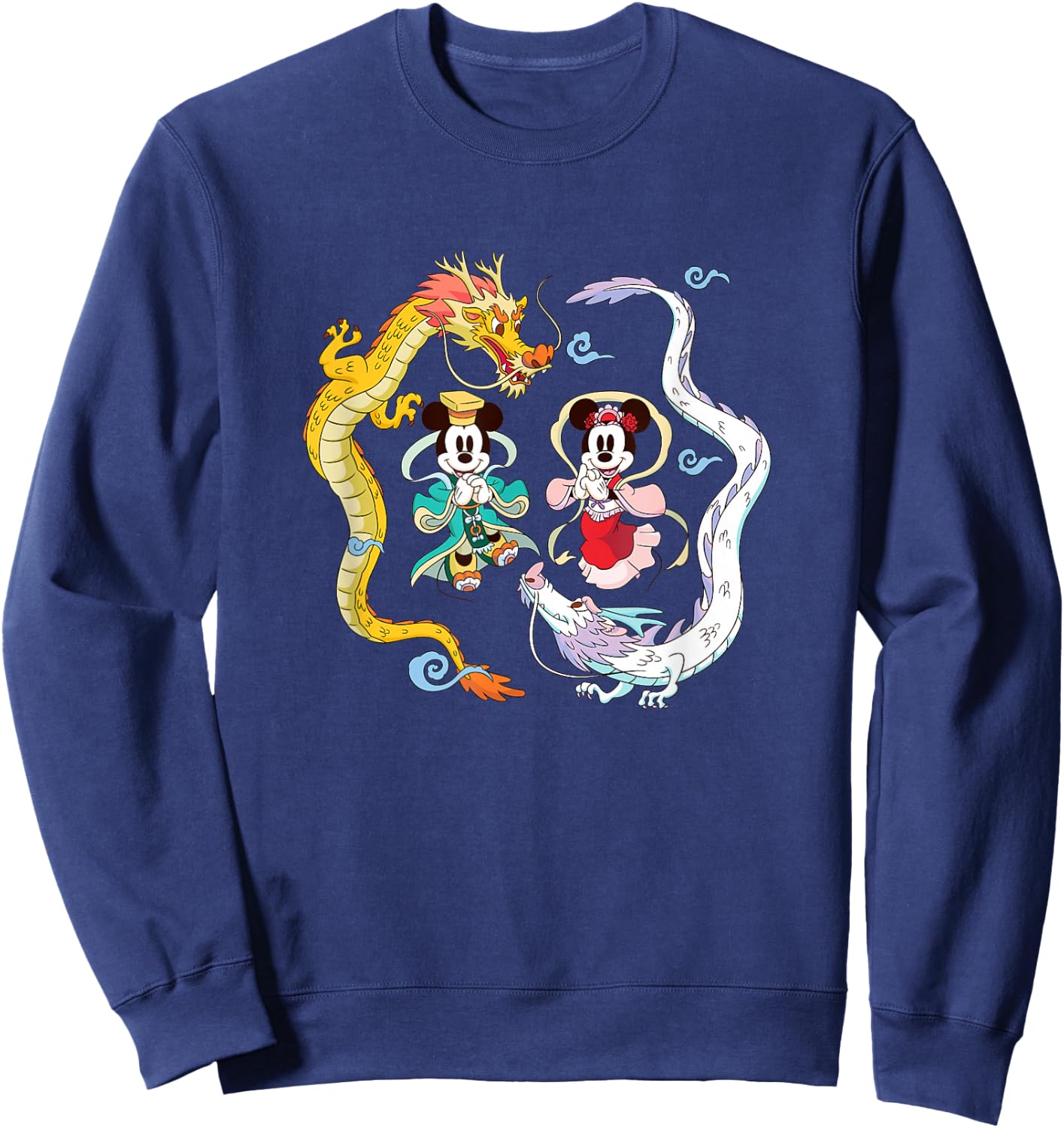 Disney Mickey and Friends Chinese New Years Mickey & Minnie Sweatshirt - Sweatshirt | Navy