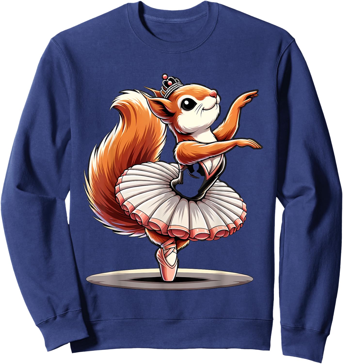 Ballerina Wild squirrel Dancing Sweatshirt - Sweatshirt | Navy