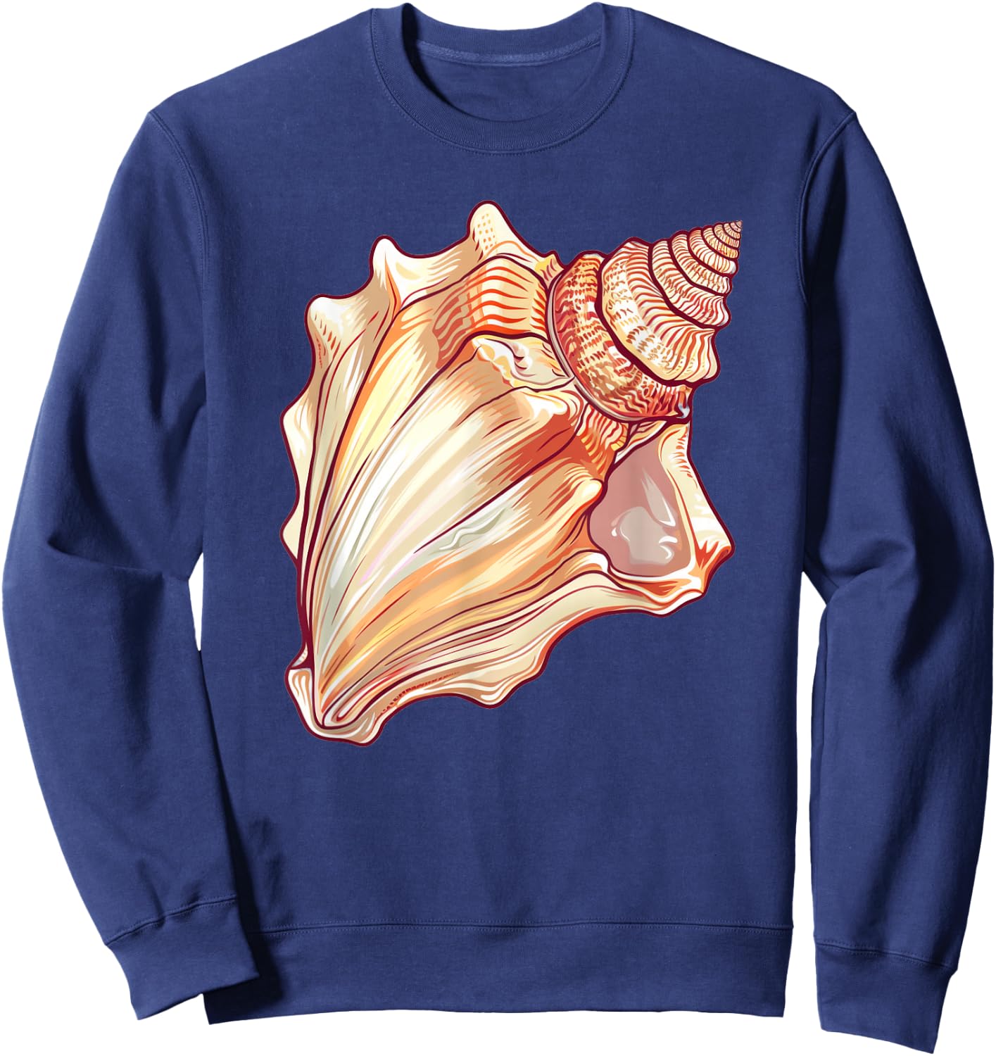 Conch Shell Retro Sweatshirt - Sweatshirt | Navy