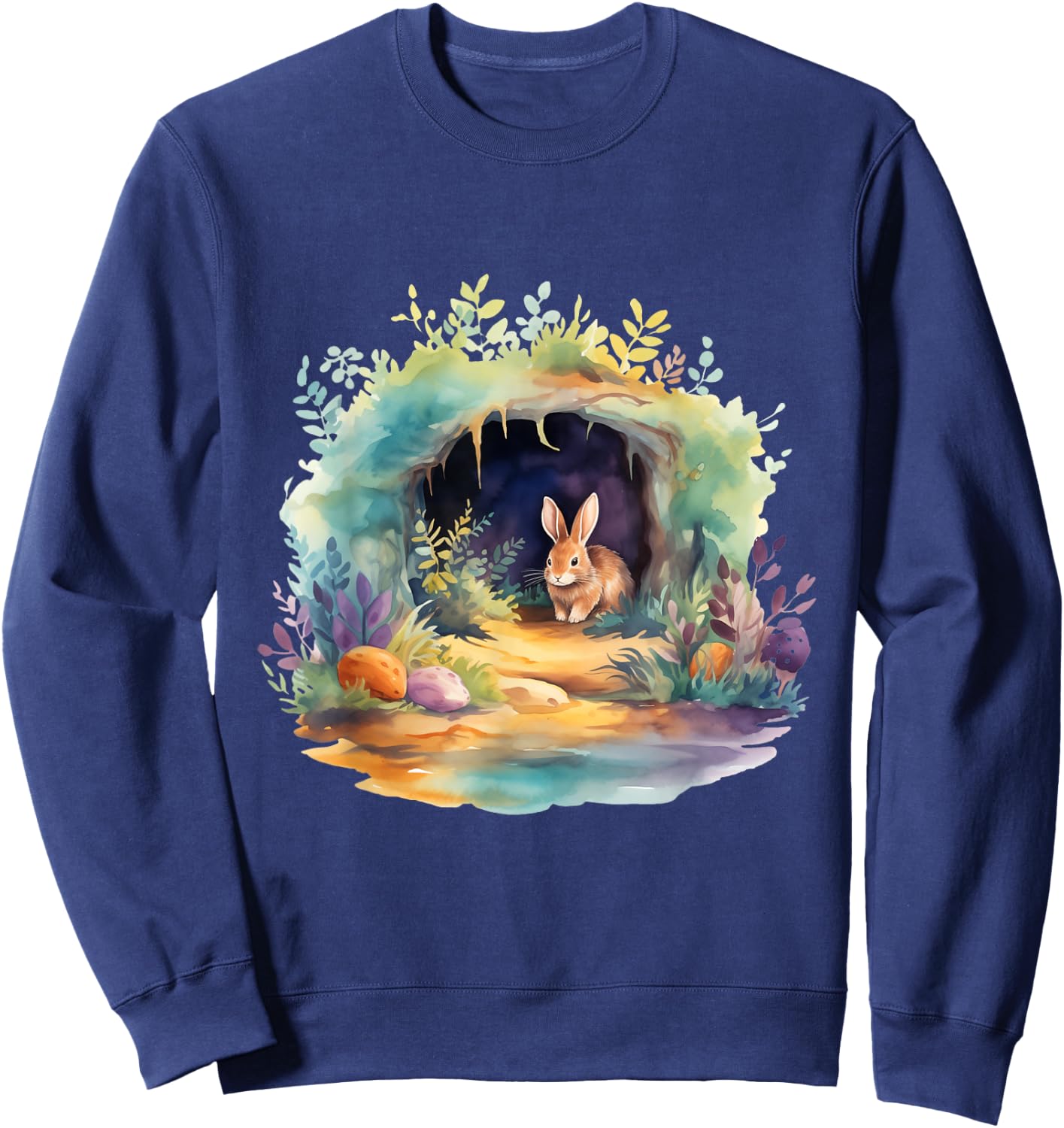 Easter Ostara Eostre Pagan Witchcraft Spring Moon Sweatshirt - Sweatshirt | Navy