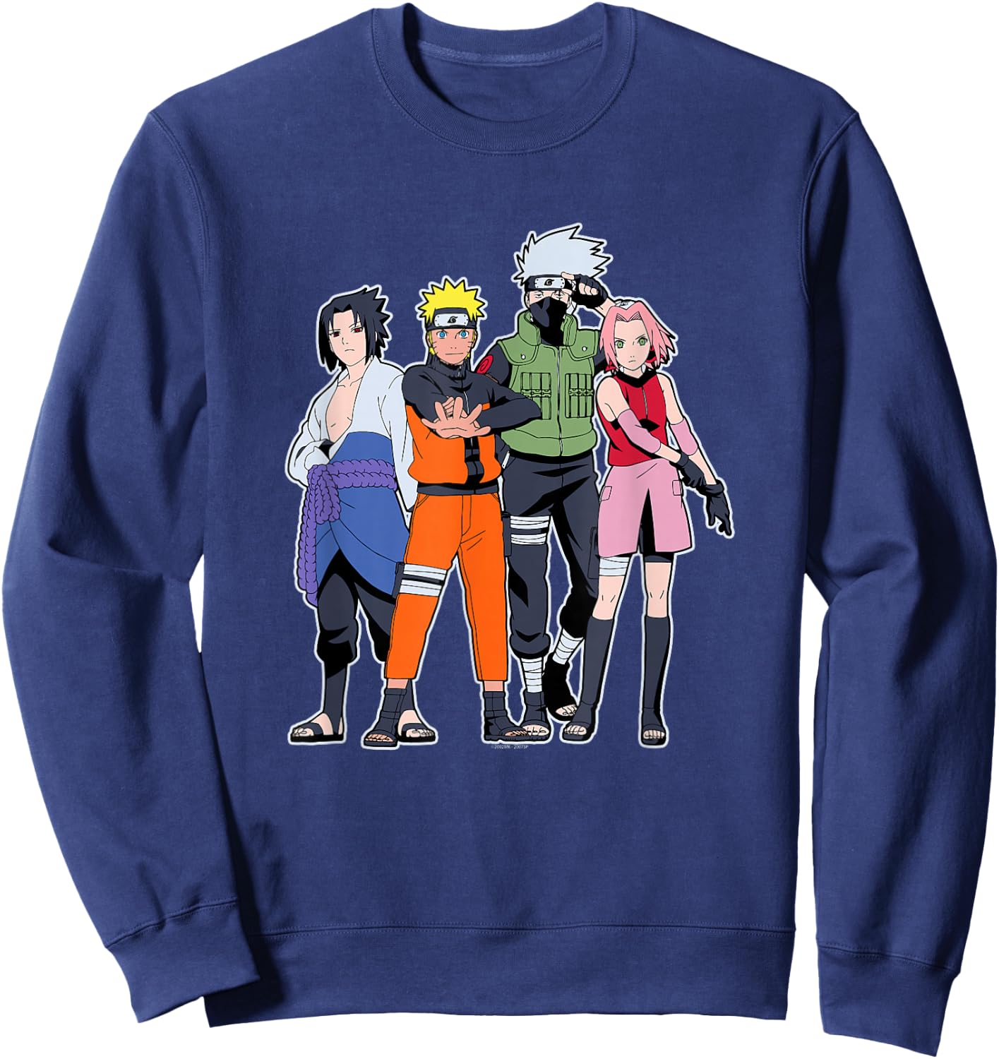 Naruto Shippuden Team 7 Group Anime Sweatshirt - Sweatshirt | Navy