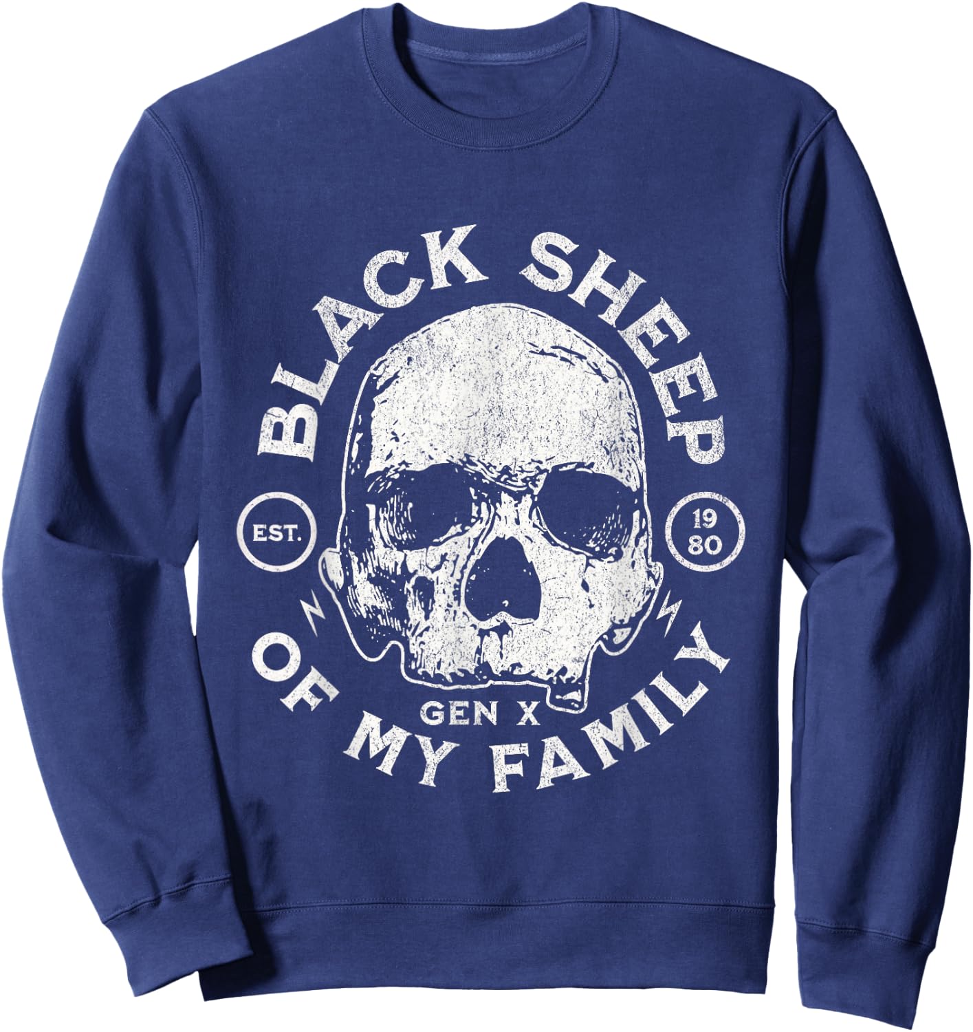 Vintage Generation X - Est 1980 Black Sheep Of My Family Sweatshirt - Sweatshirt | Navy