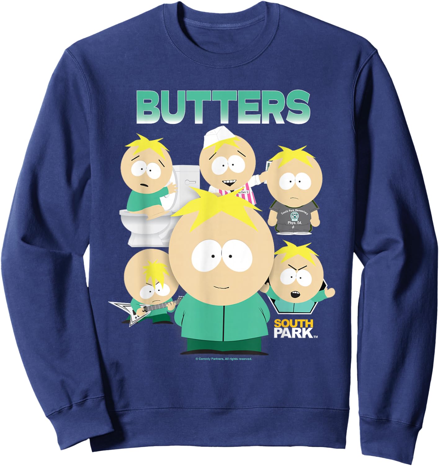 South Park Butters Bootleg Sweatshirt - Sweatshirt | Navy