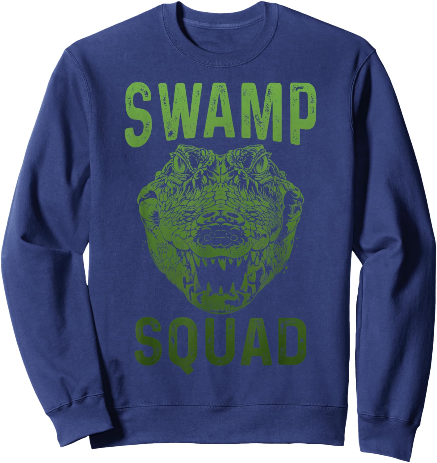 Swamp Alligator Squad Reptile Gator Lover Funny Sweatshirt - Sweatshirt | Navy