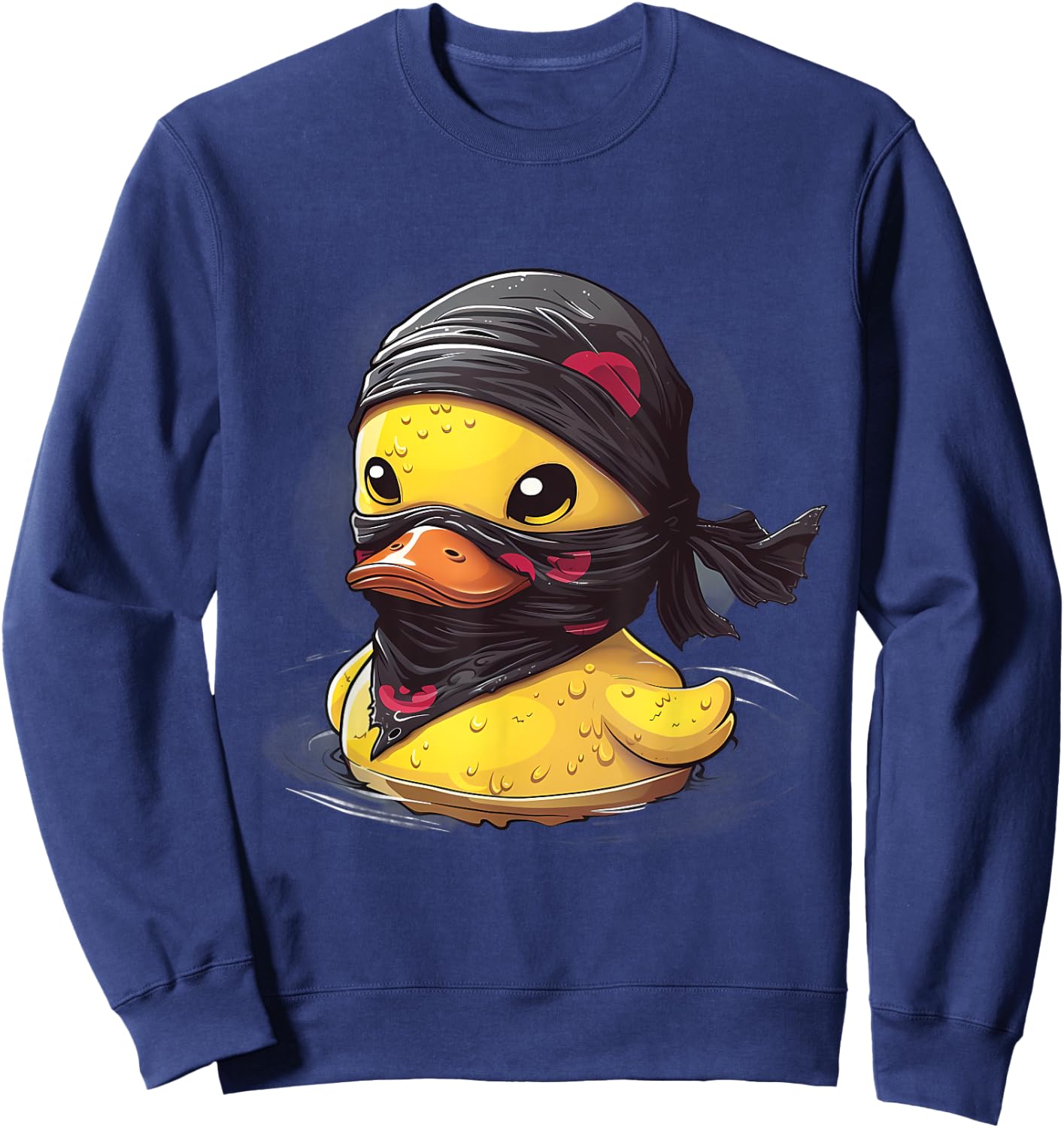 Rubber Duck Ninja Samurai Rubber Duckie Rubber Duckling Sweatshirt - Sweatshirt | Navy