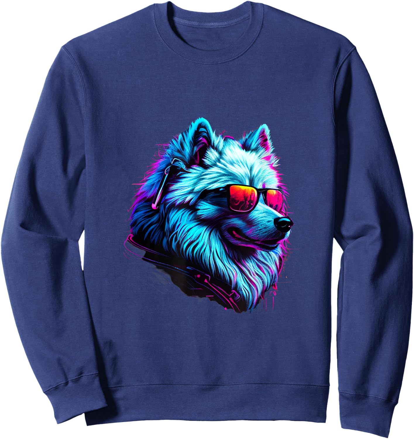 Samoyed Dogs Samoyeds Sweatshirt - Sweatshirt | Navy