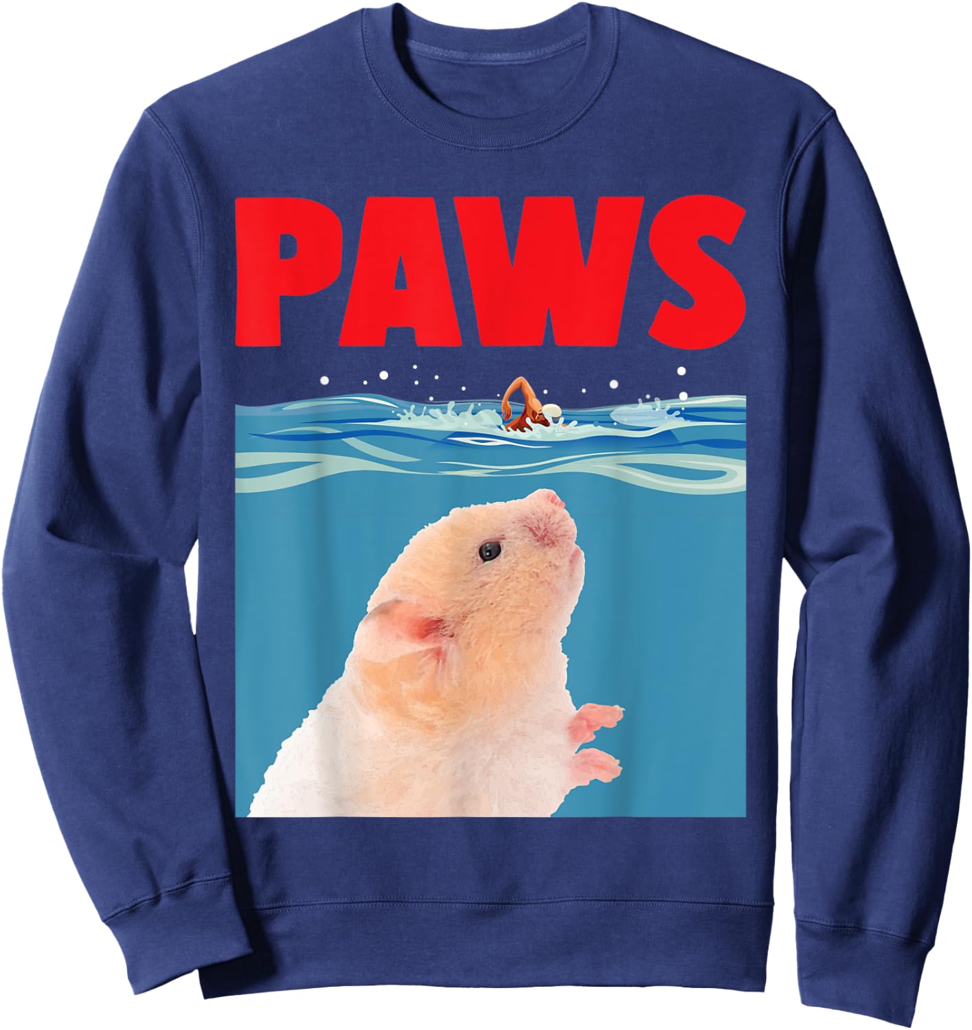Paws - Hamster Animal Whisperer Rodent Lover Veterinarian Sweatshirt - Sweatshirt | Navy